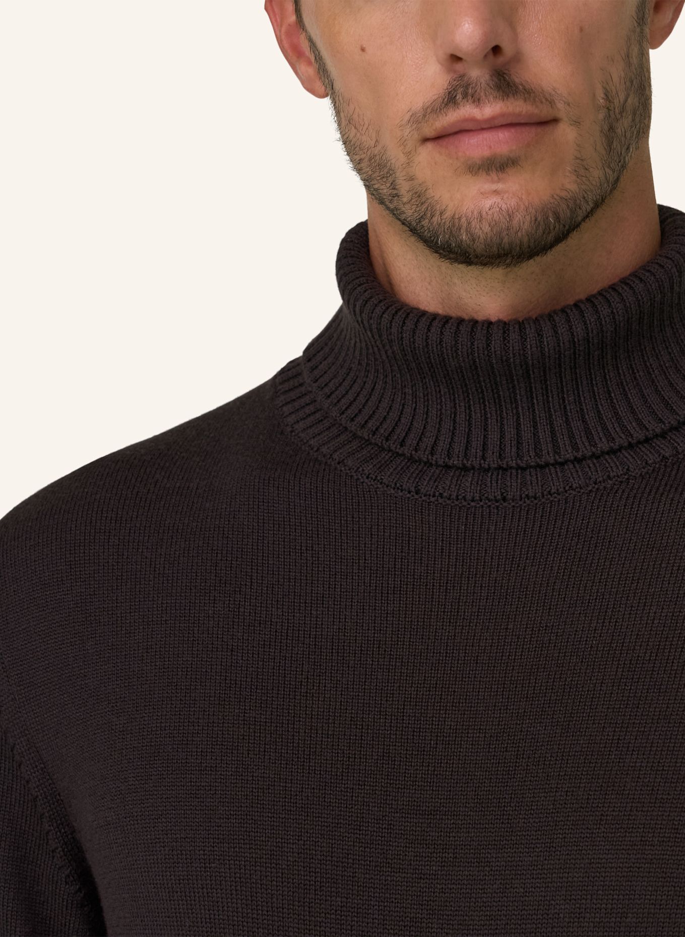 BOGGI MILANO Pullover: DUNKELBRAUN