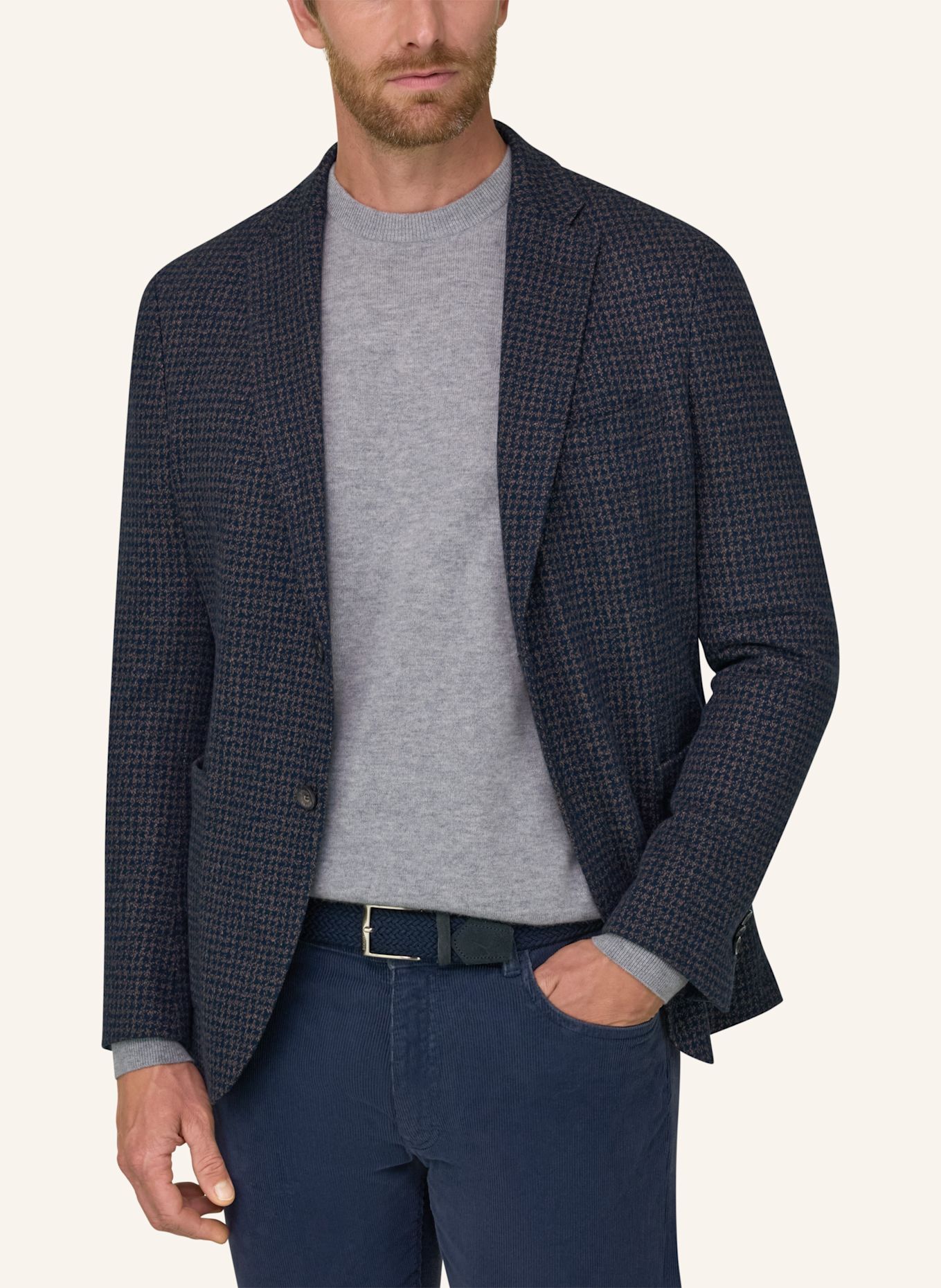BOGGI MILANO Sweat-Colbert: DONKERBLAUW