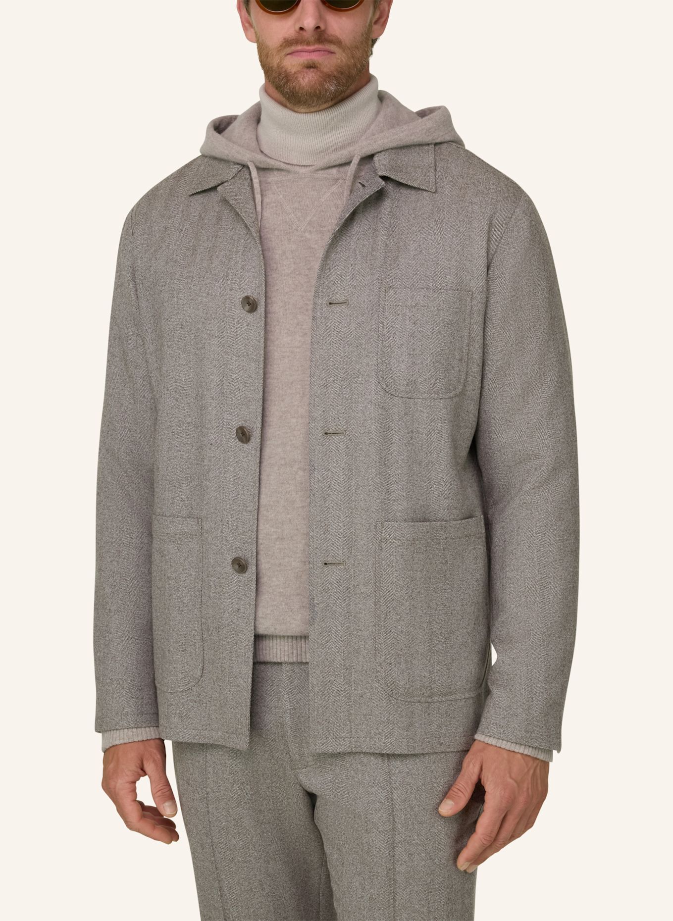 BOGGI MILANO Overjacket: TAUPE