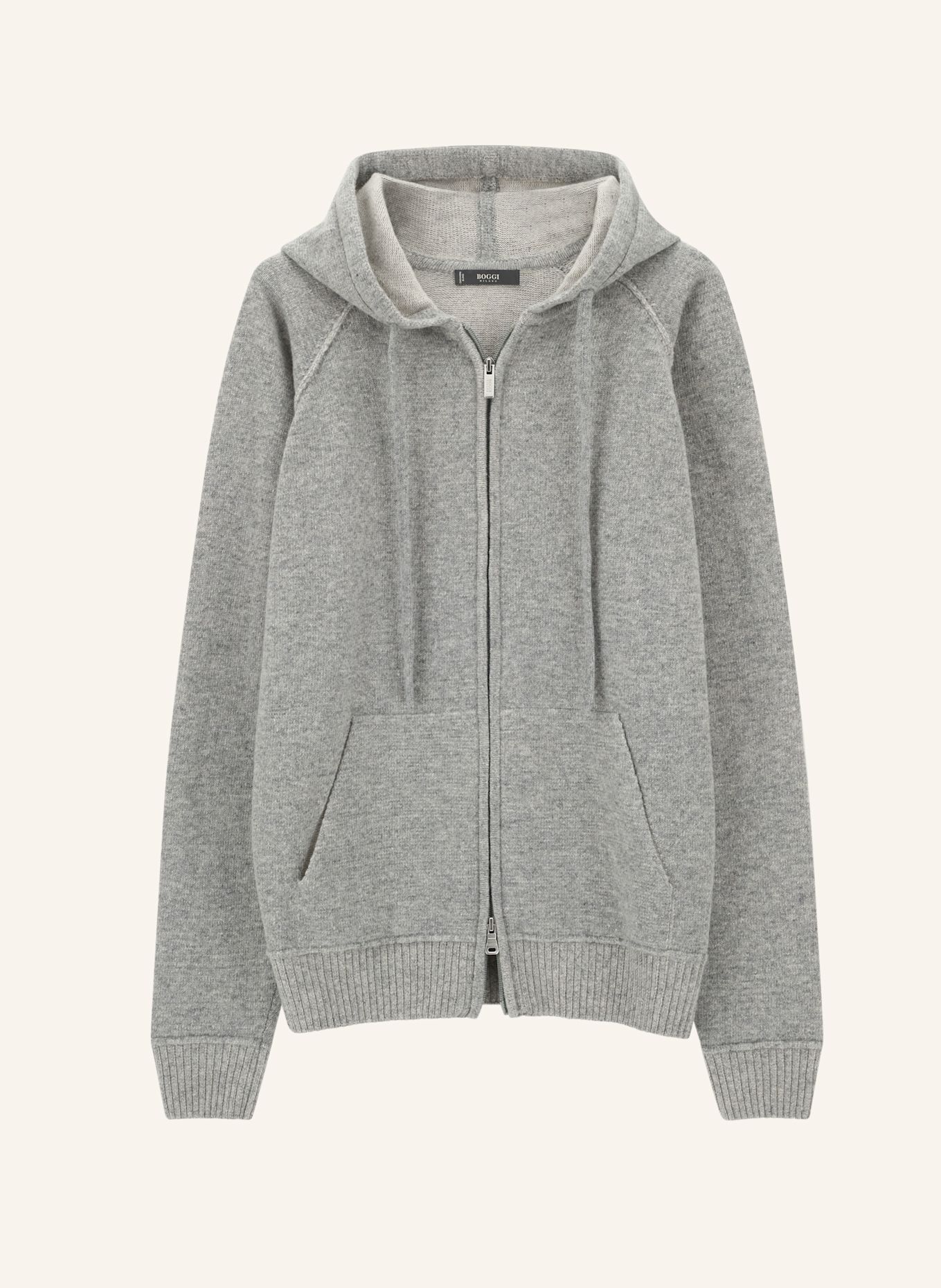 BOGGI MILANO Pullover: GRAU