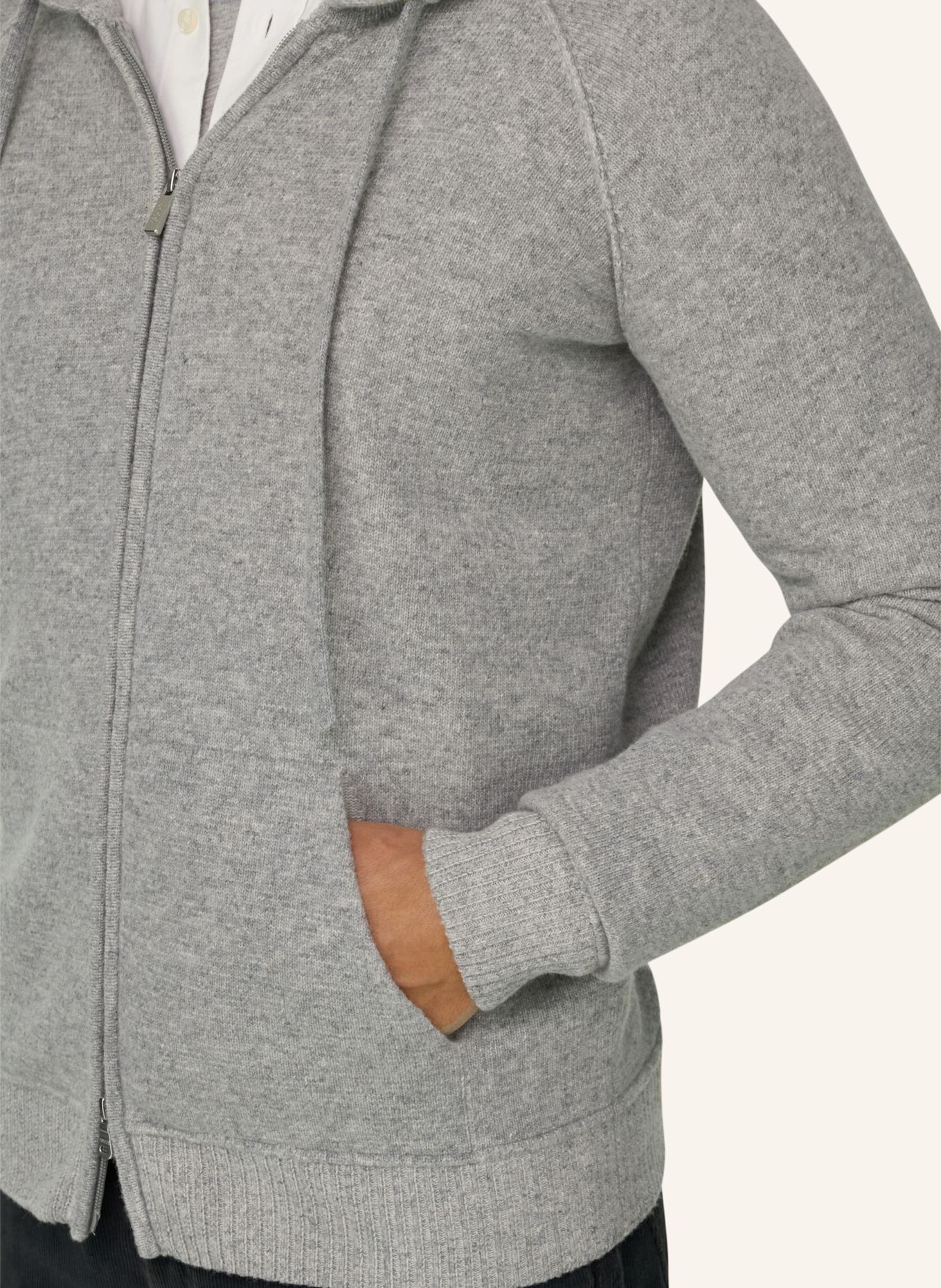 BOGGI MILANO Pullover: GRAU