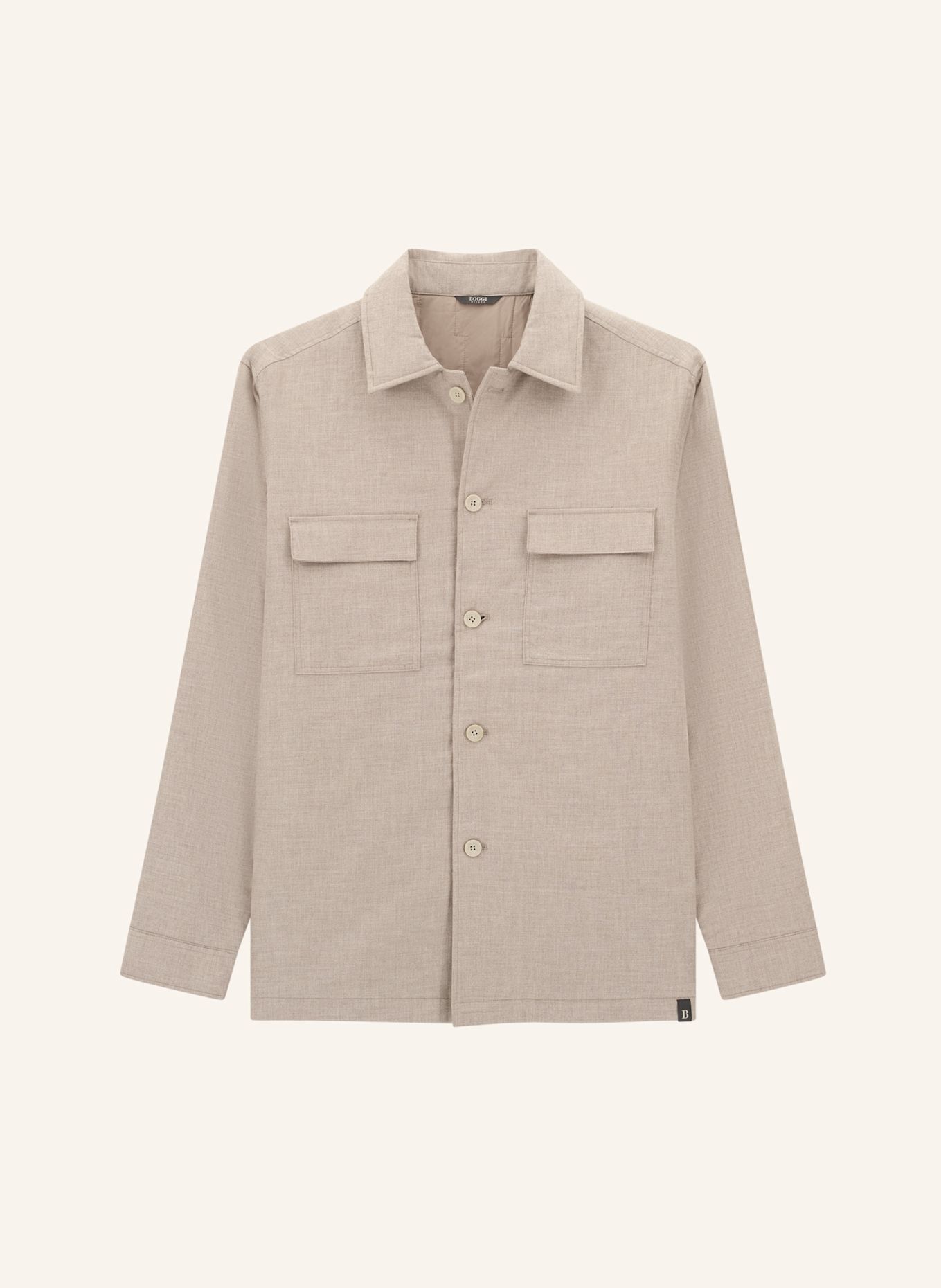 BOGGI MILANO Overshirt: BROWN