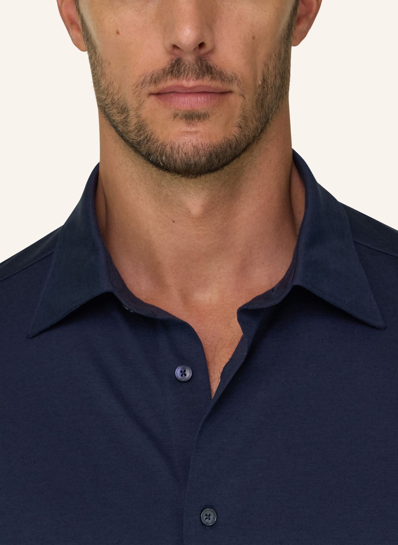 BOGGI MILANO Jerseyhemd Regular Fit: BLAU