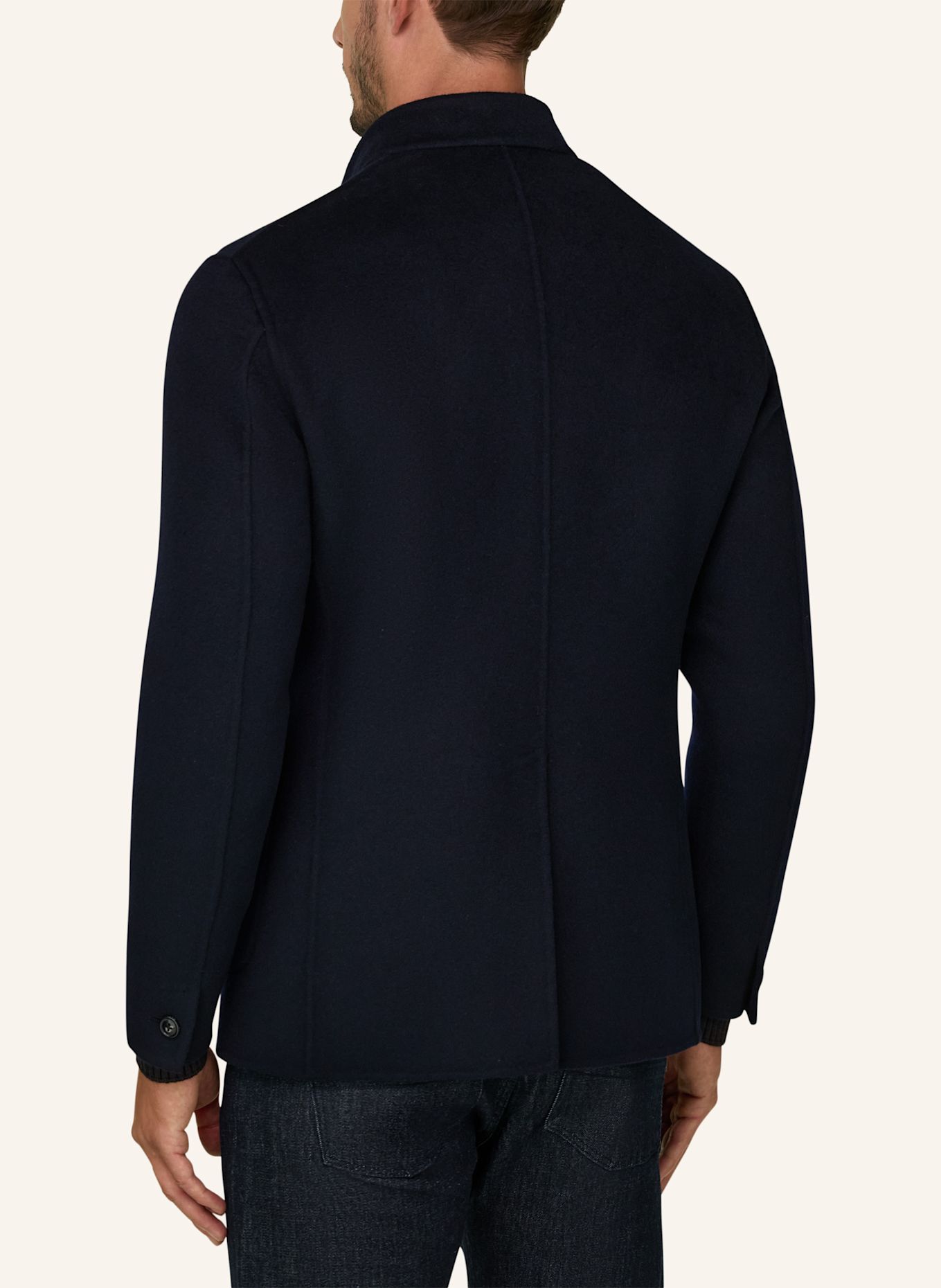 BOGGI MILANO Sweat-Colbert: DONKERBLAUW