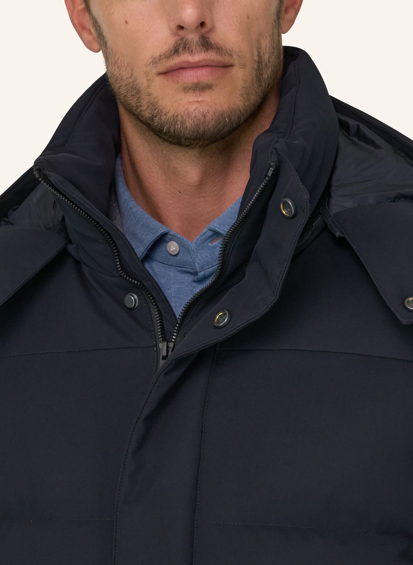BOGGI MILANO Donsmantel: BLAUW