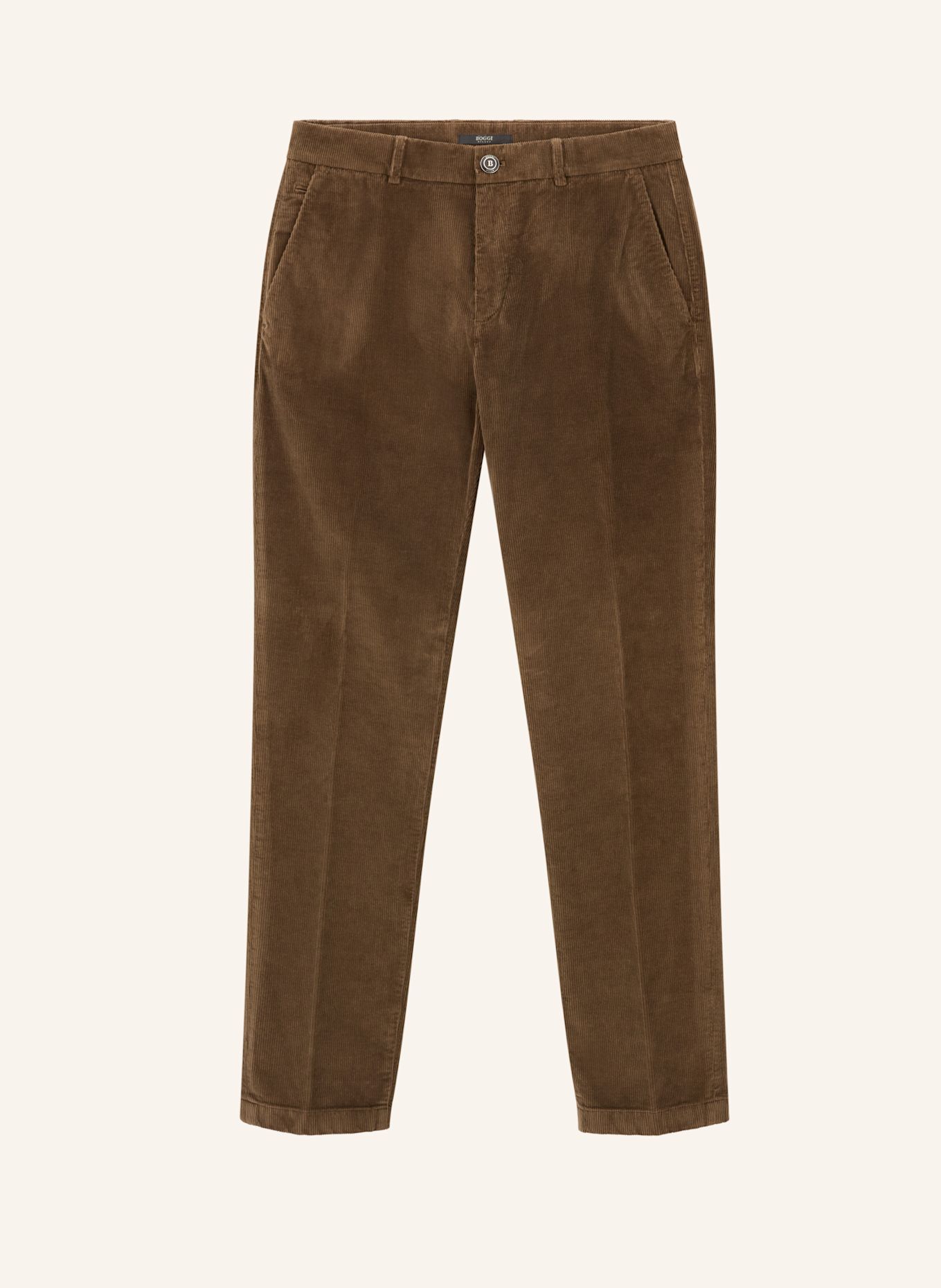 BOGGI MILANO Cordbroek: BRUIN