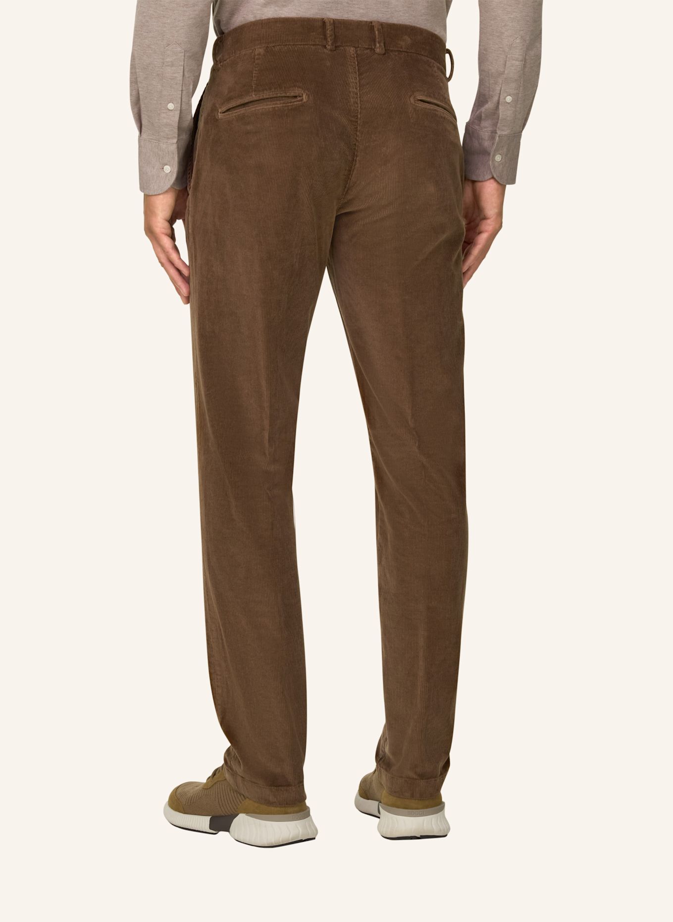 BOGGI MILANO Cordbroek: BRUIN