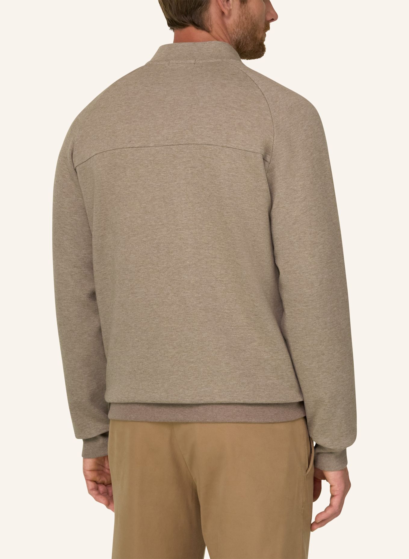BOGGI MILANO Sweatvest: BEIGE
