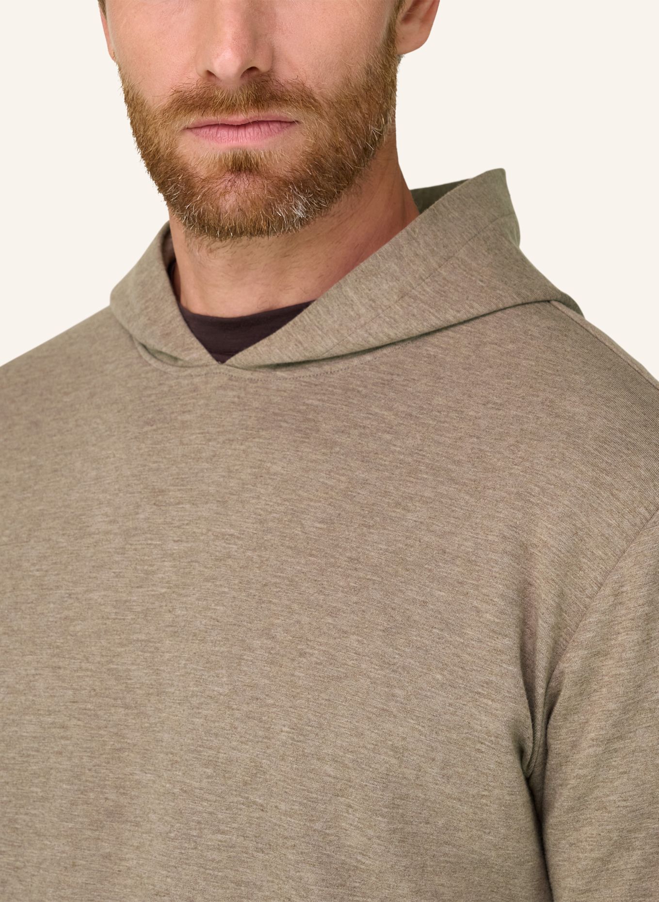 BOGGI MILANO Sweatvest: BEIGE