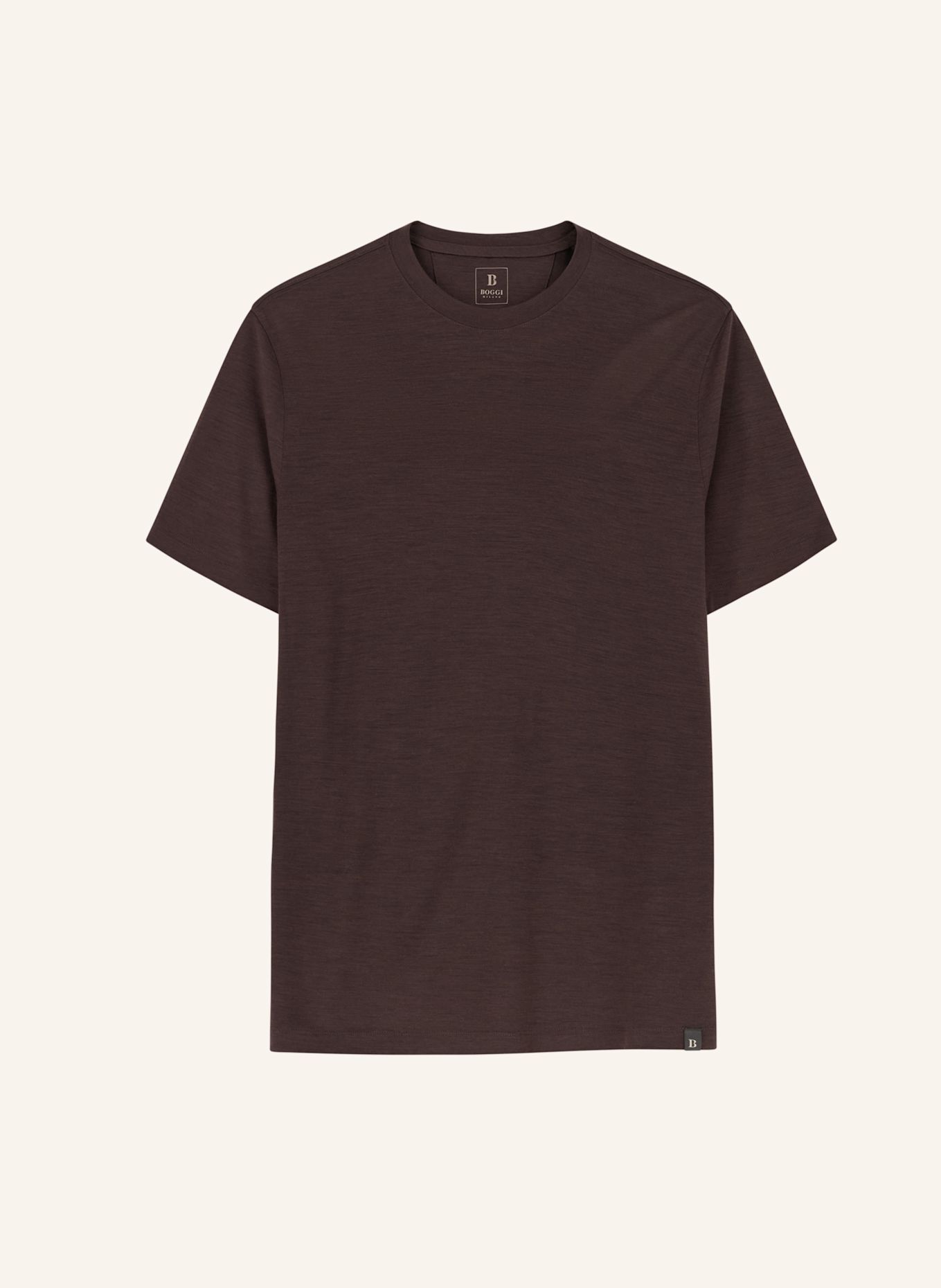 BOGGI MILANO T-Shirt: BRAUN