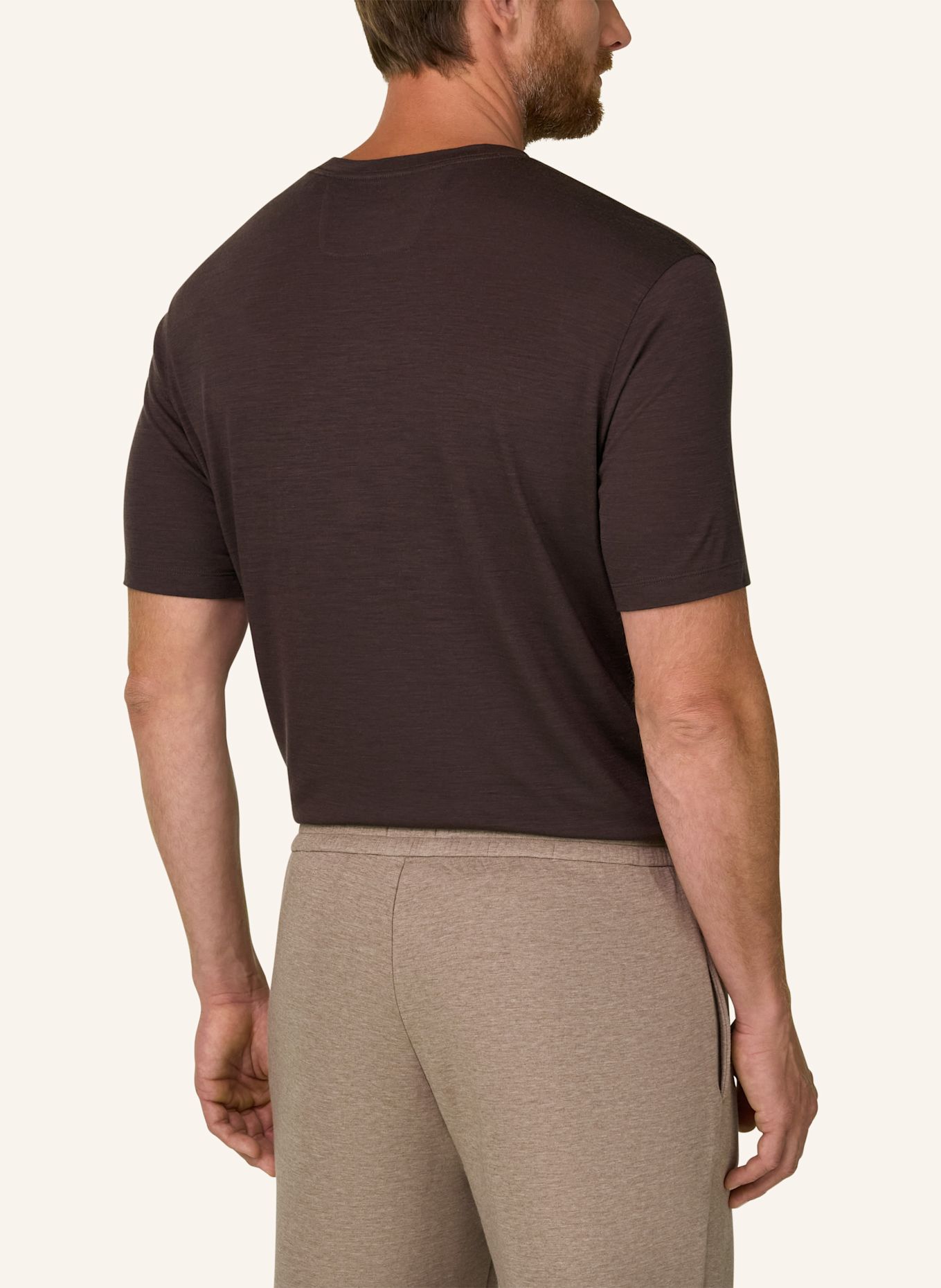 BOGGI MILANO T-Shirt: BRAUN