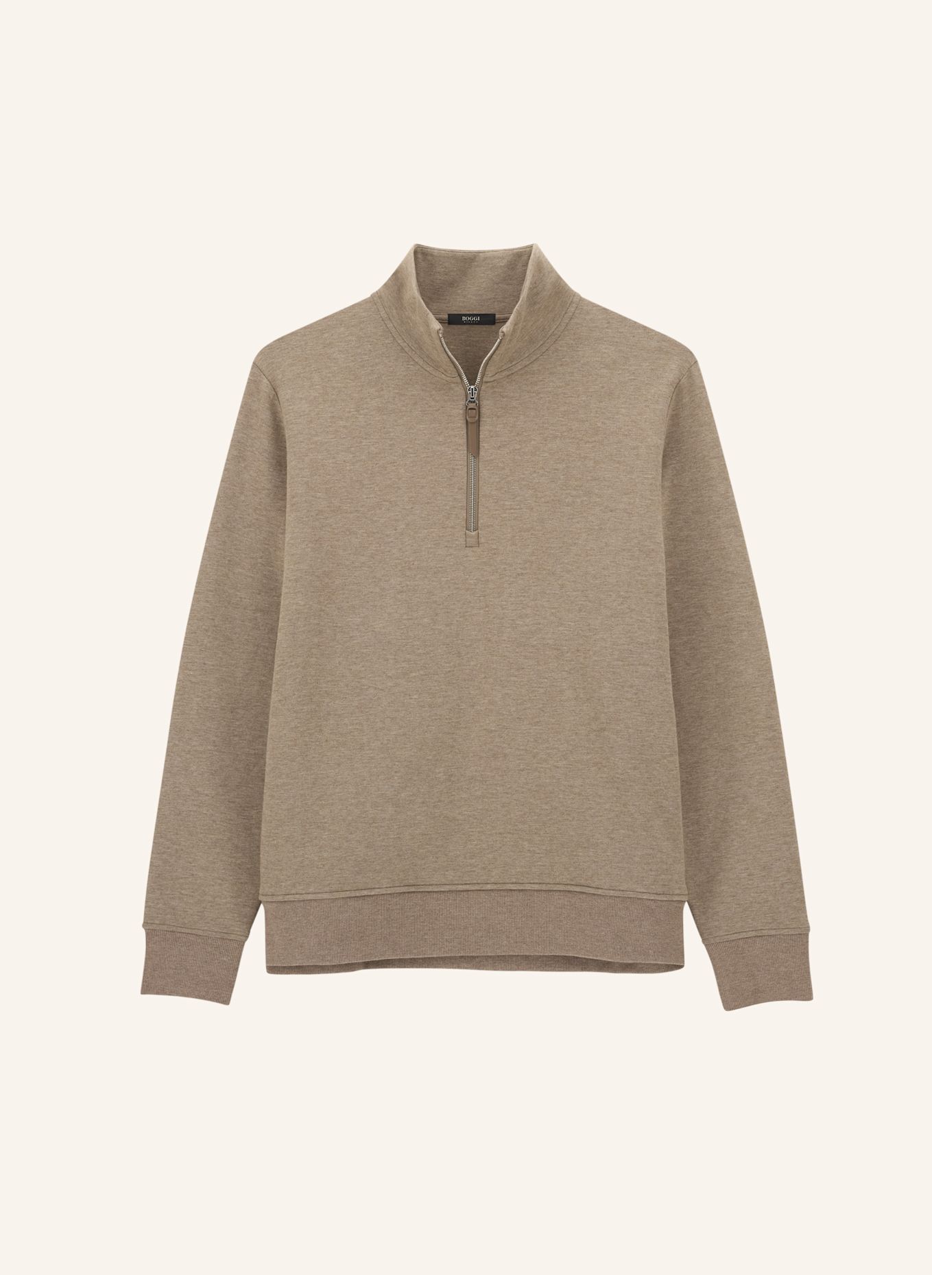 BOGGI MILANO Sweatjacke: BEIGE