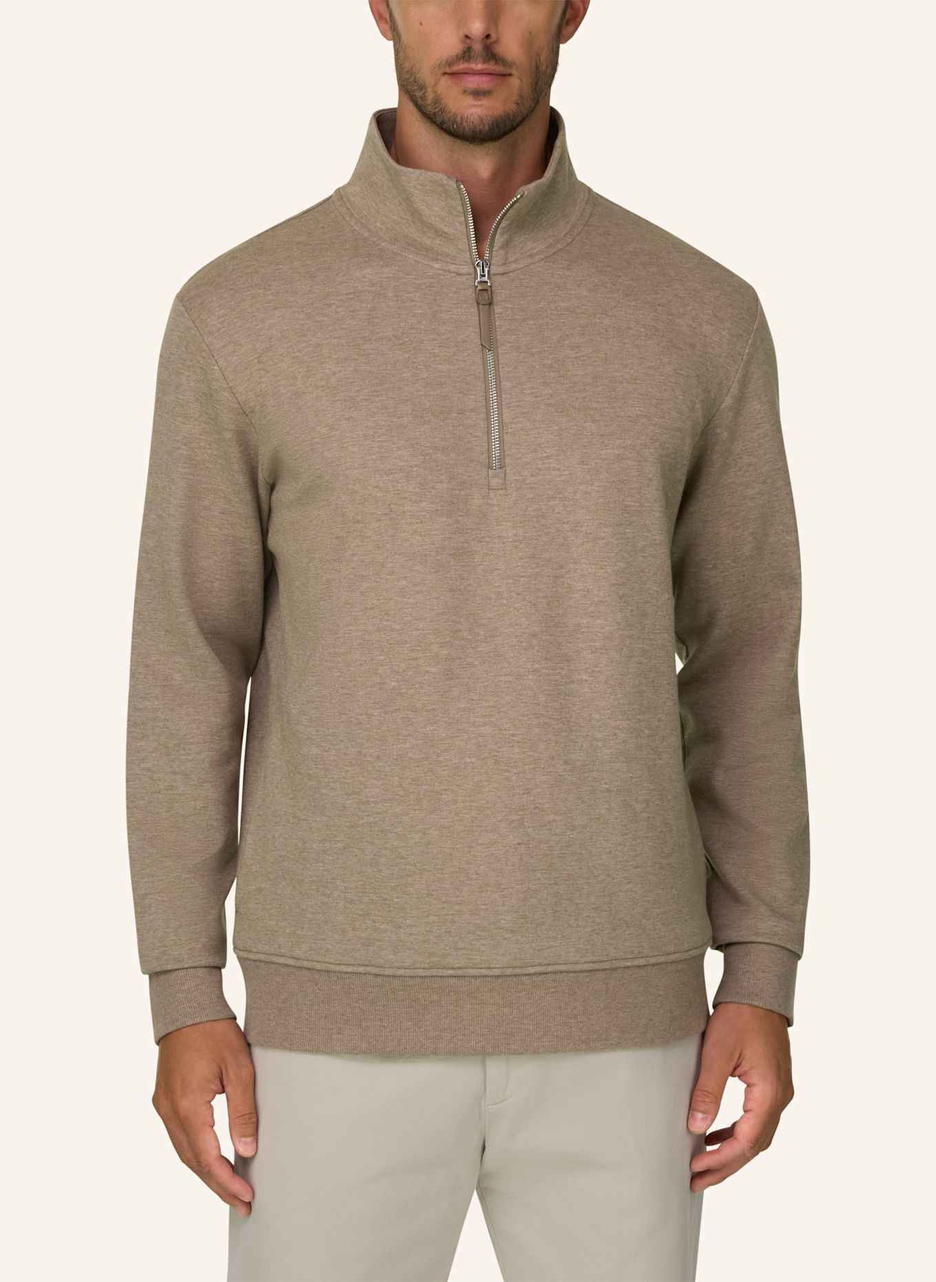 BOGGI MILANO Sweatjacke: BEIGE