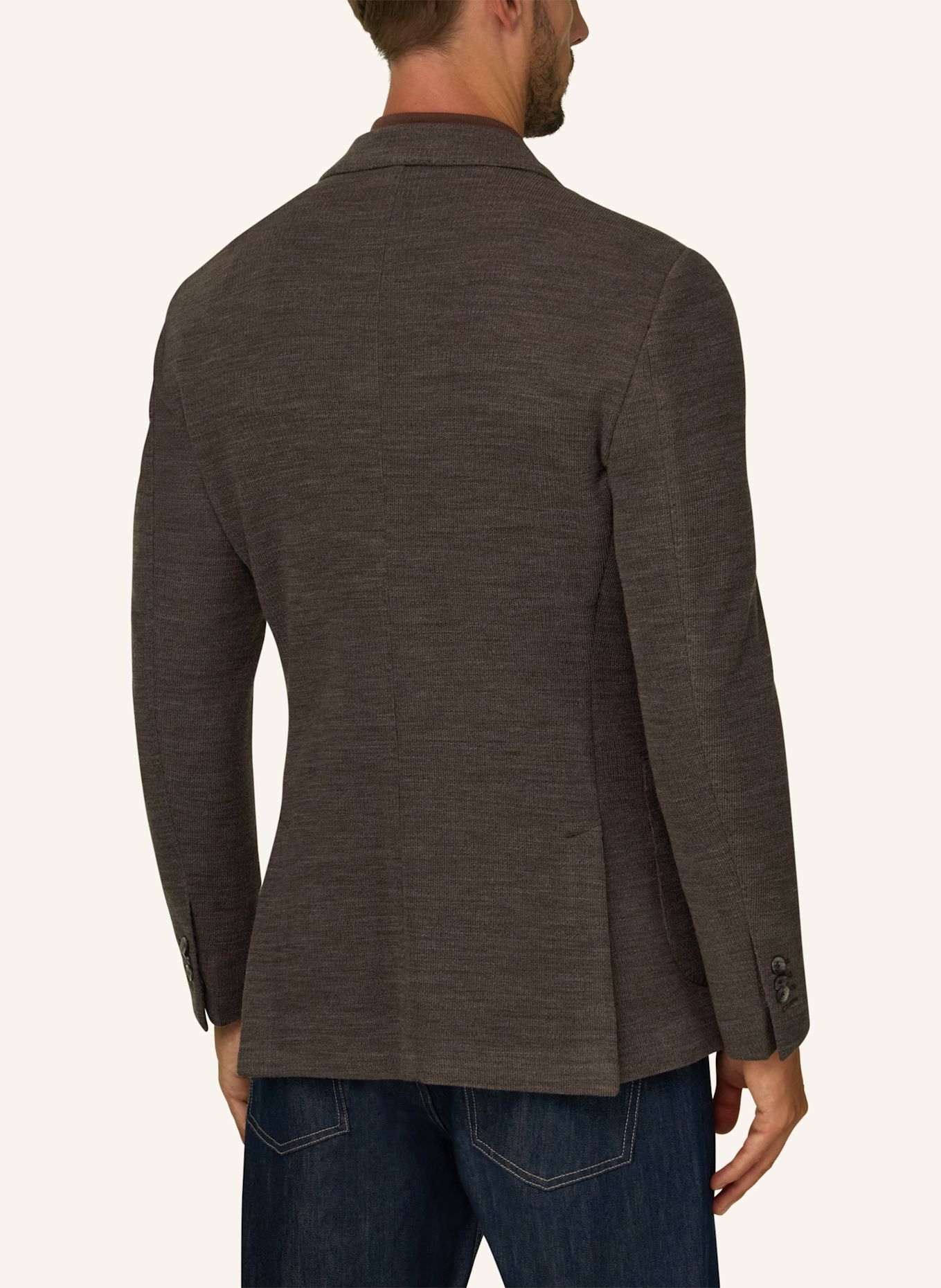 BOGGI MILANO Sweat-Sakko: BRAUN
