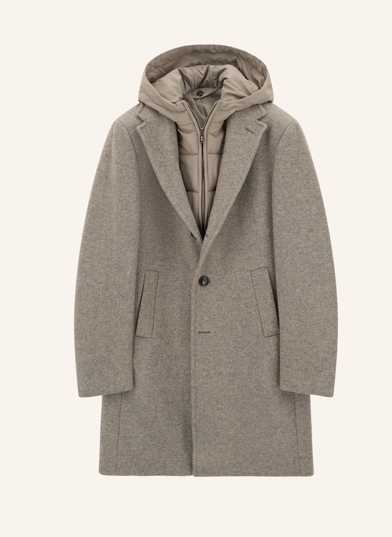 BOGGI MILANO Mantel: GRAU