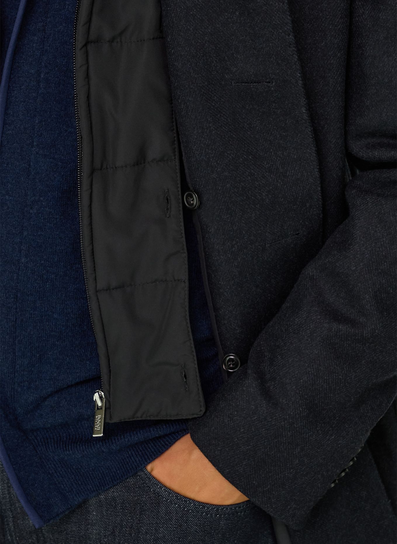 BOGGI MILANO Mantel: BLAU