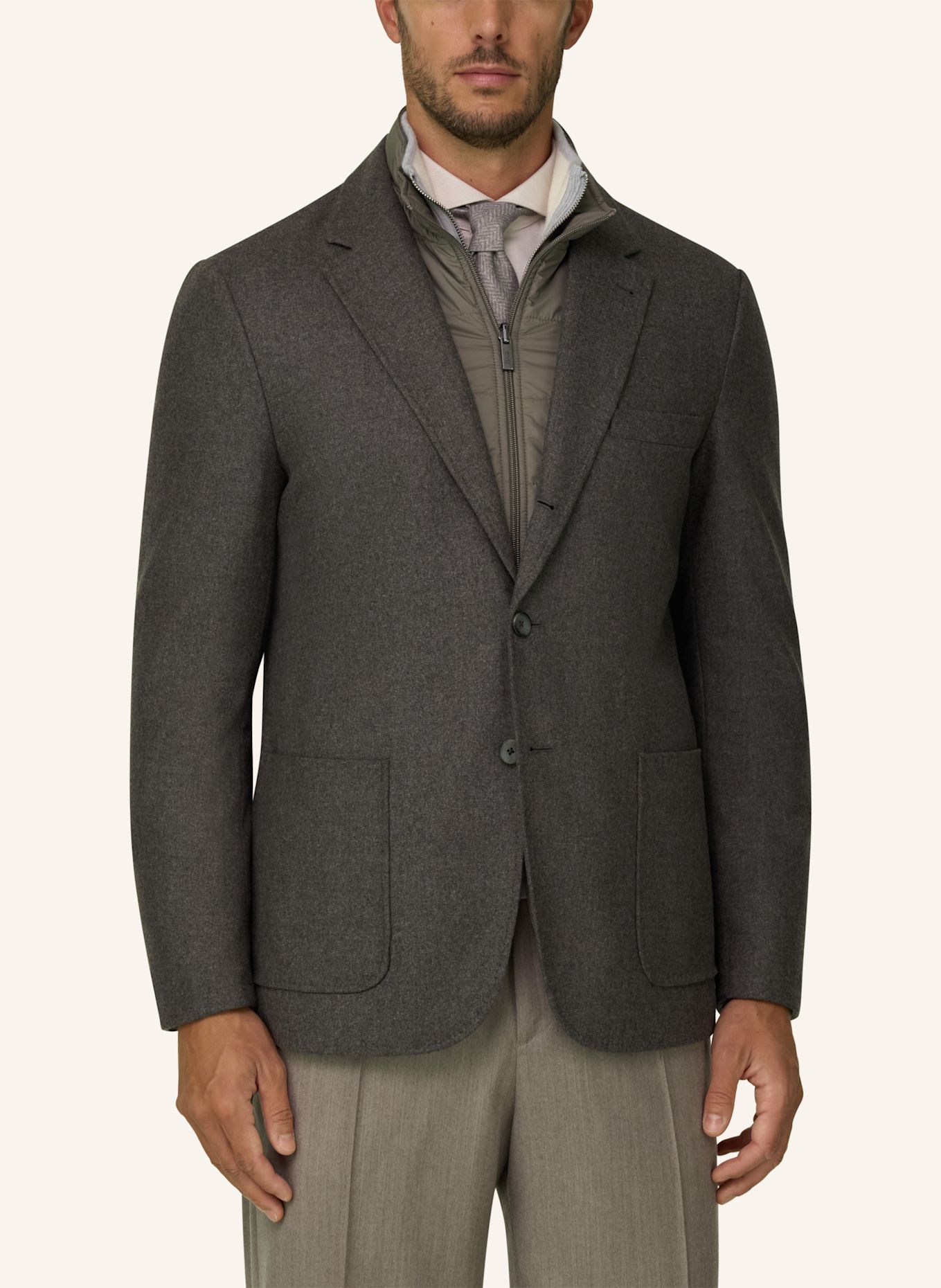 BOGGI MILANO Sweat-Sakko: TAUPE