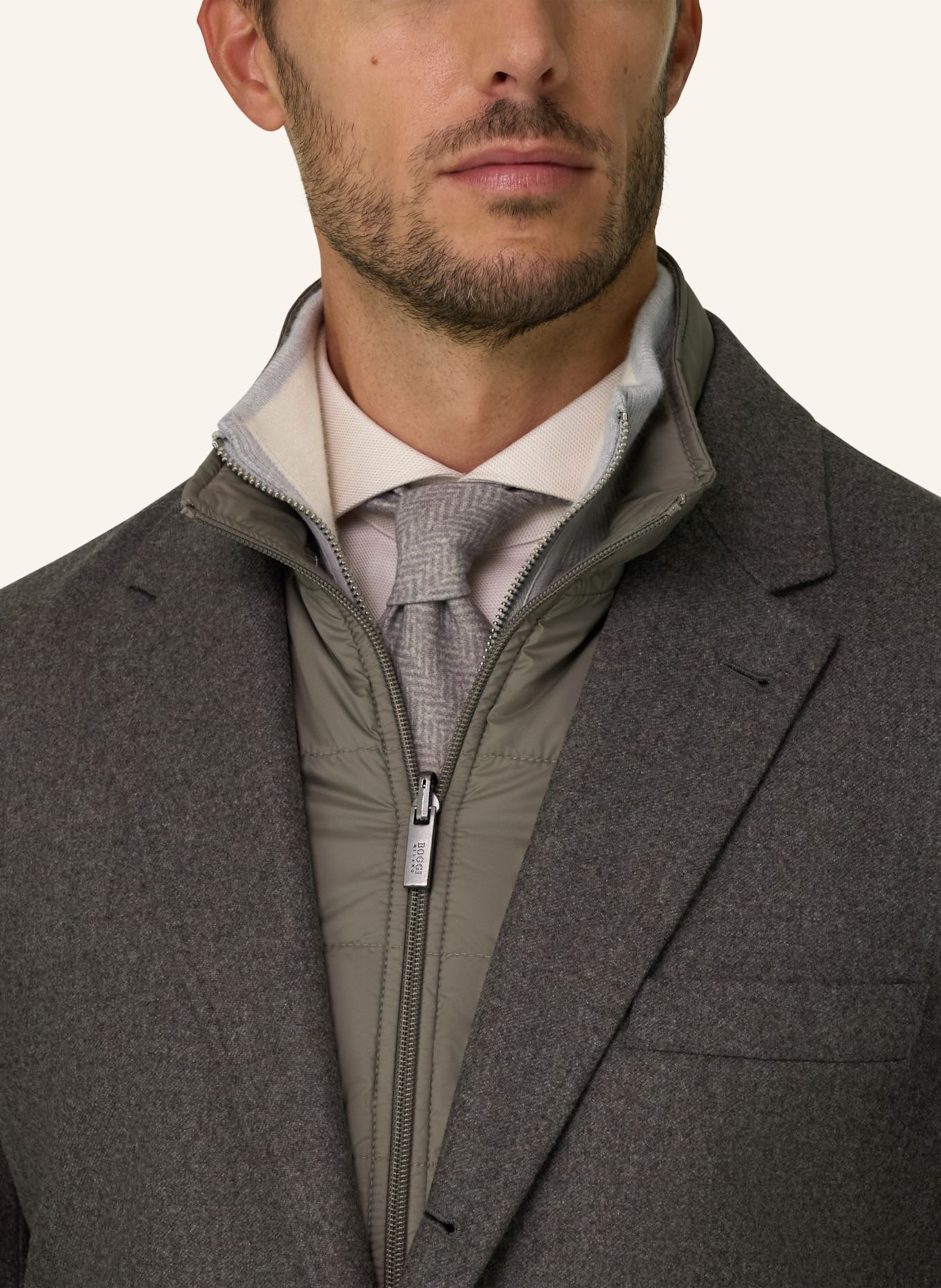 BOGGI MILANO Sweat-Sakko: TAUPE