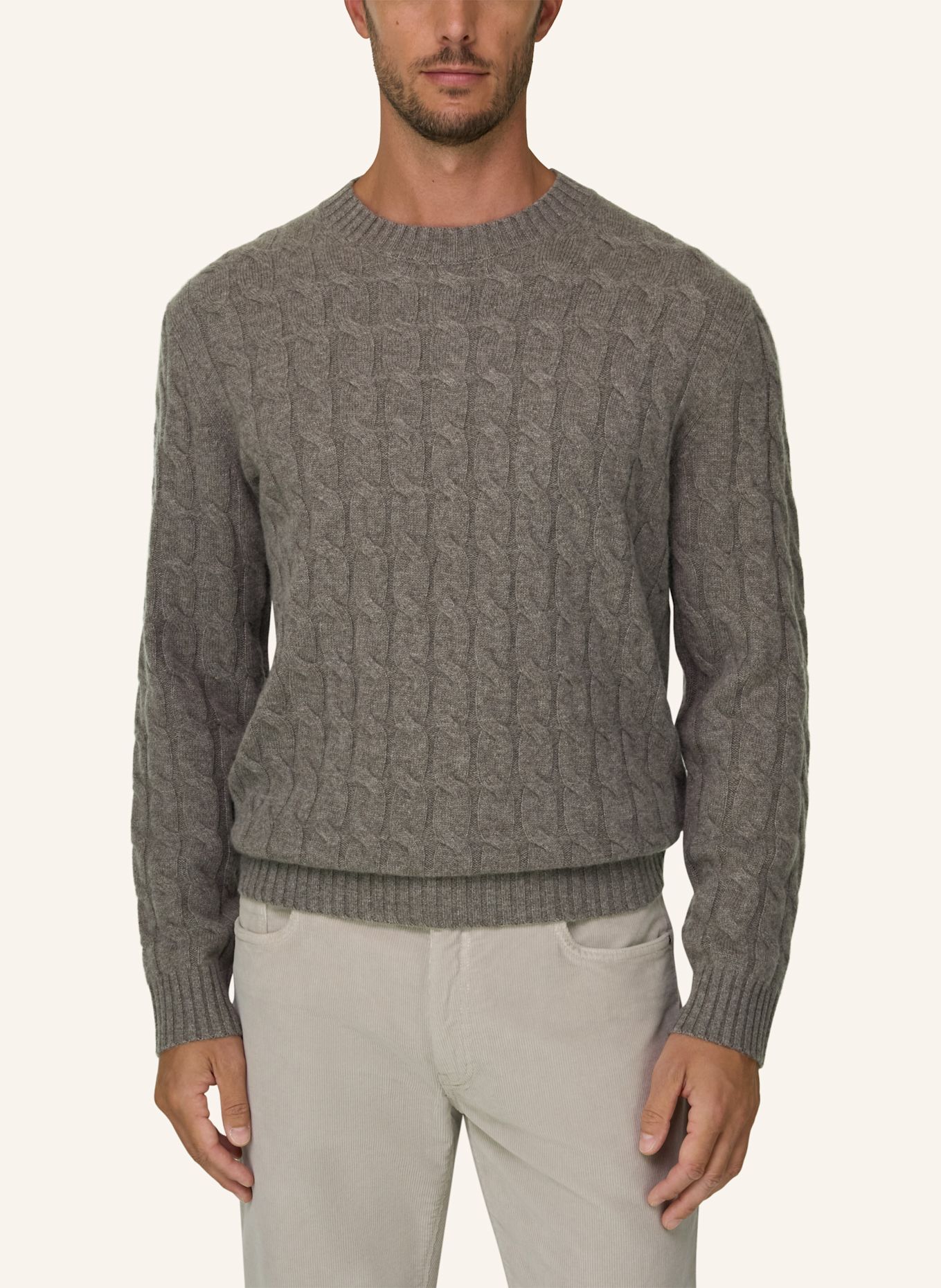 BOGGI MILANO Pullover: BEIGE
