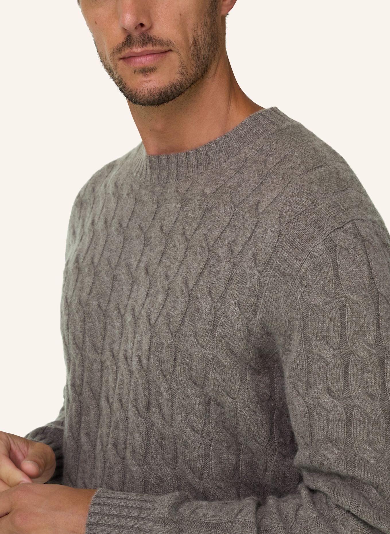 BOGGI MILANO Pullover: BEIGE