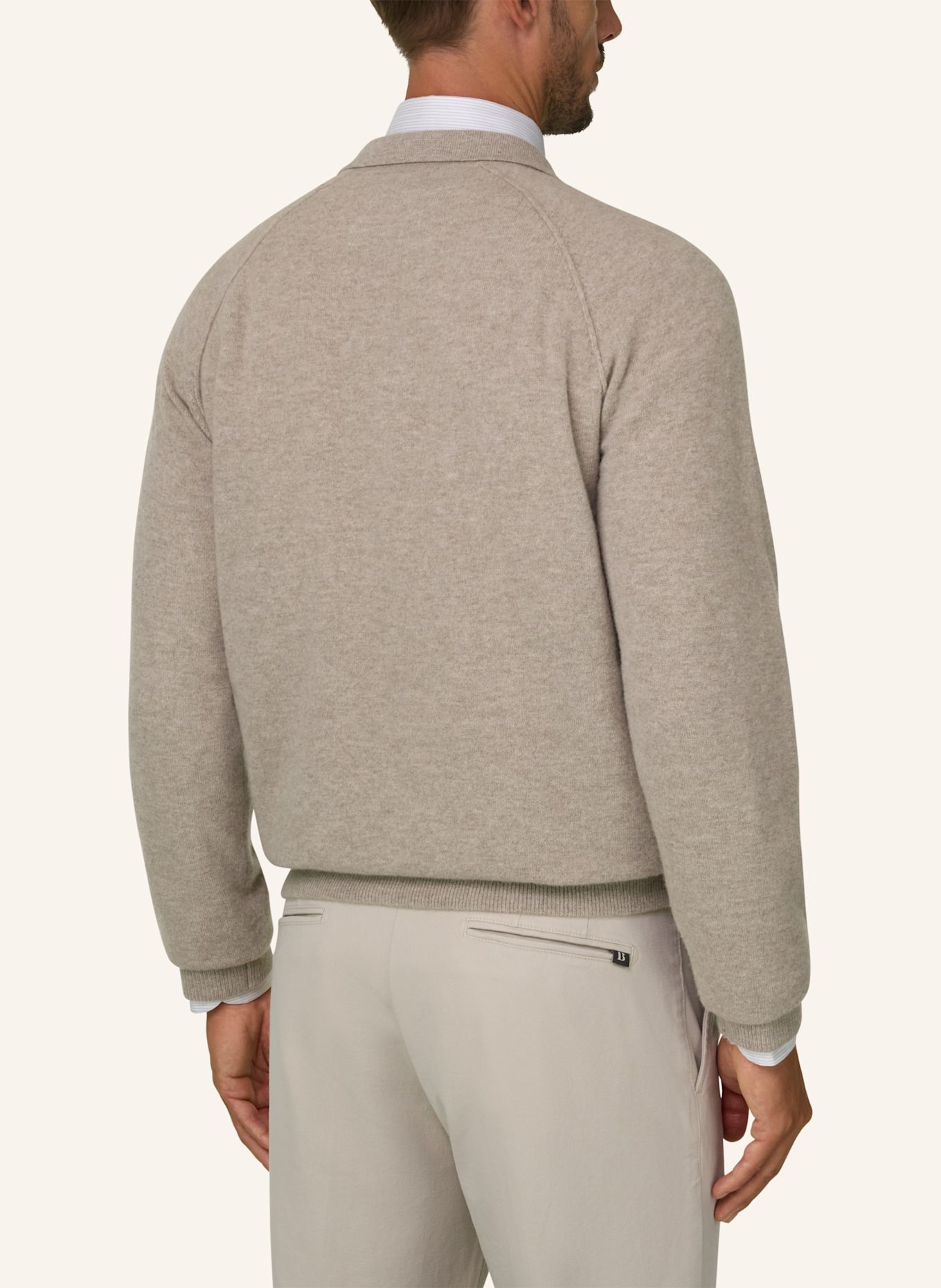 BOGGI MILANO Pullover: BRAUN