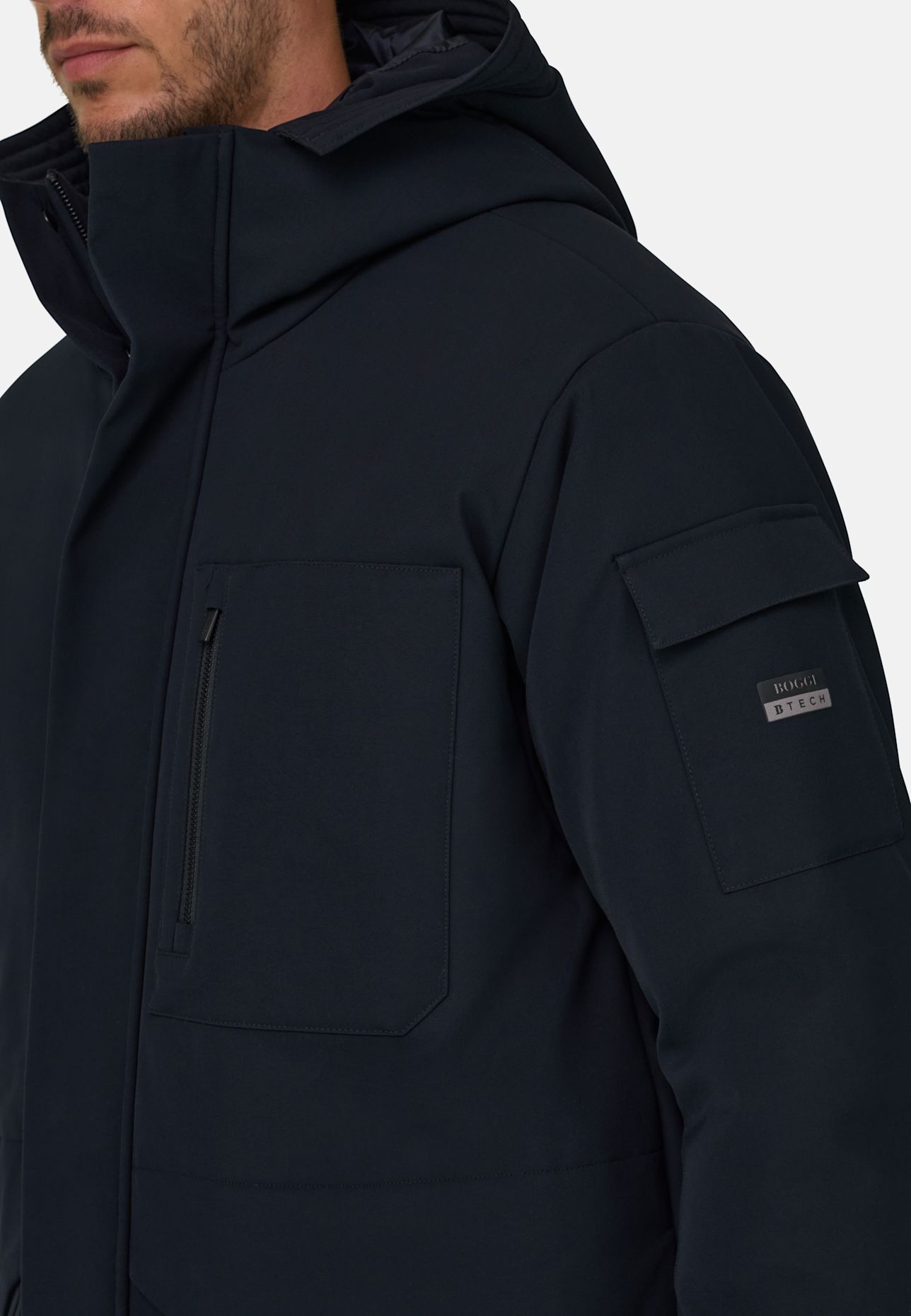 BOGGI MILANO Daunenmantel: BLAU