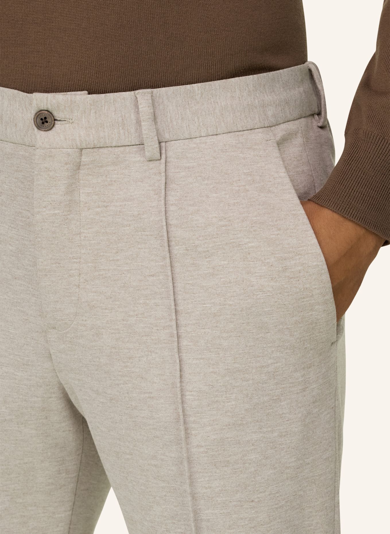 BOGGI MILANO Cordhose: BRAUN
