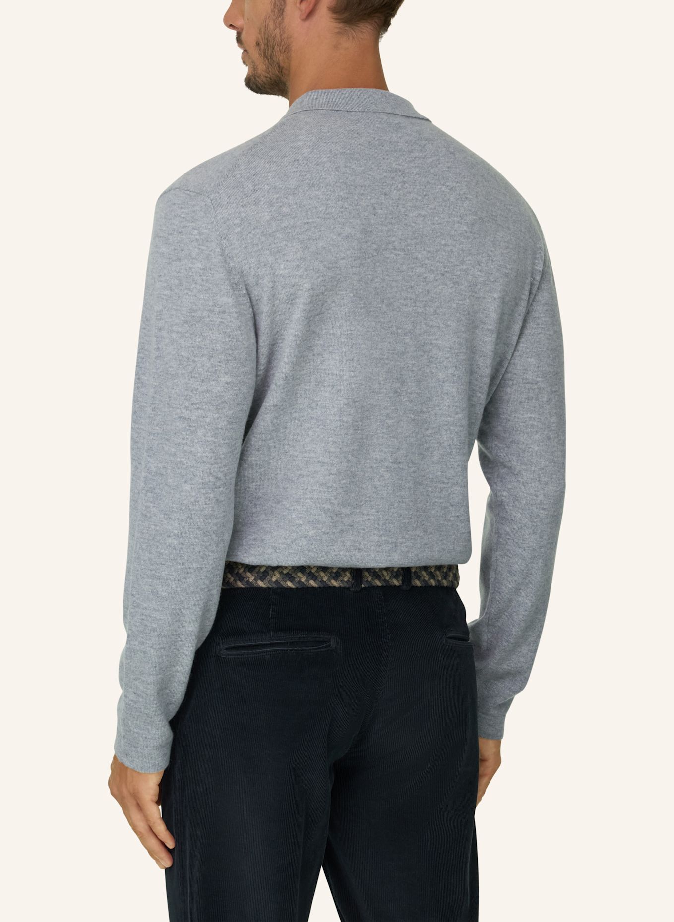 BOGGI MILANO Pullover: GRAU