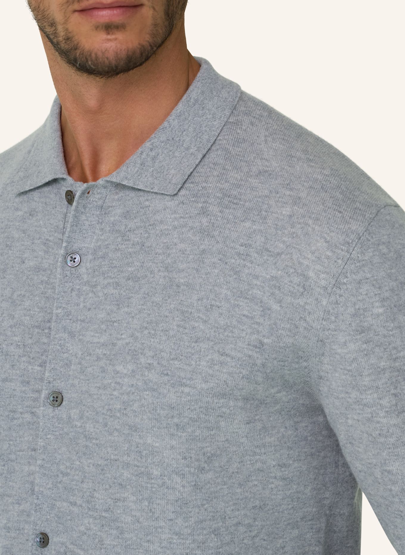 BOGGI MILANO Pullover: GRAU