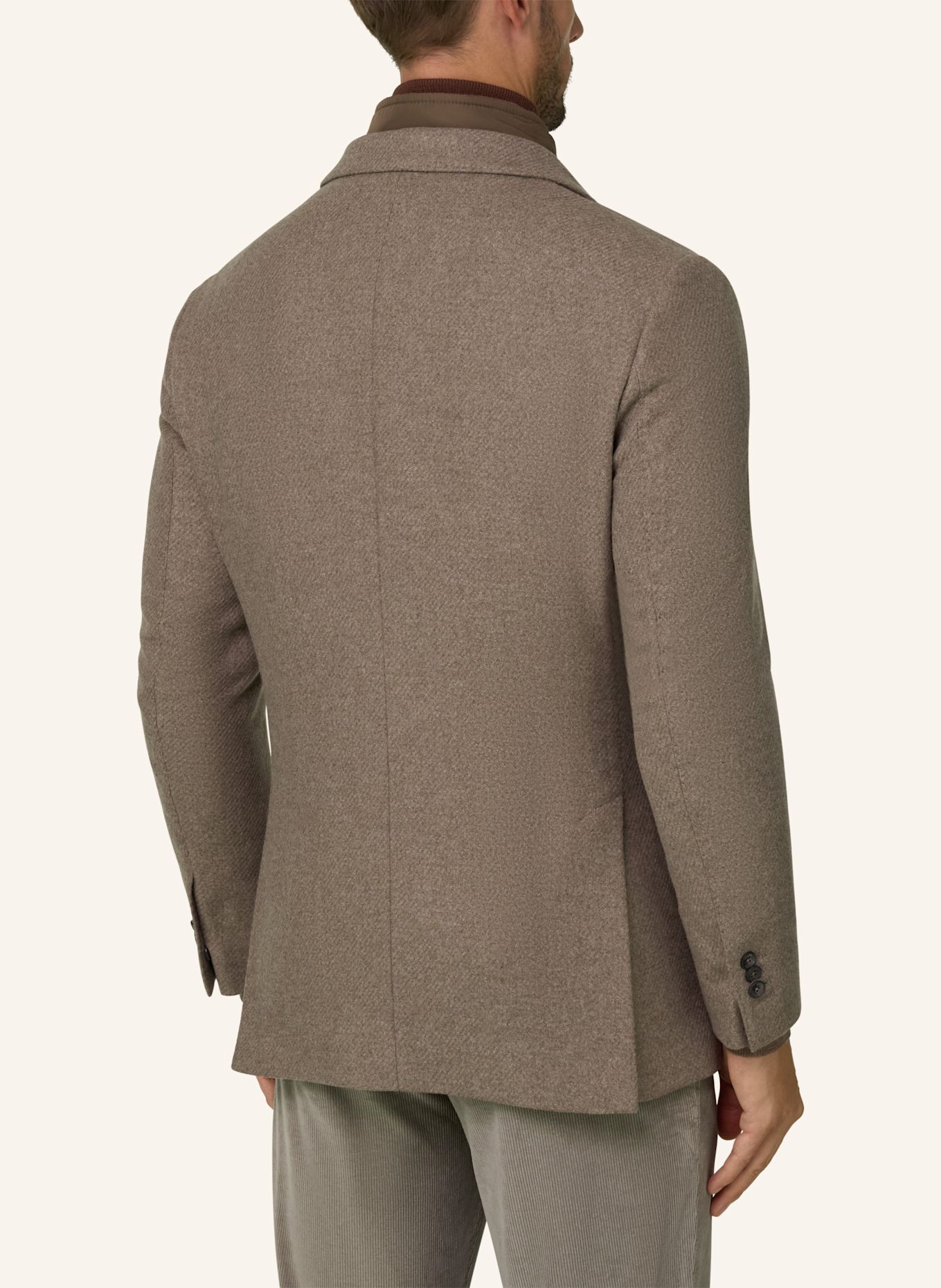 BOGGI MILANO Sweatshirt-Style Blazer: TAUPE