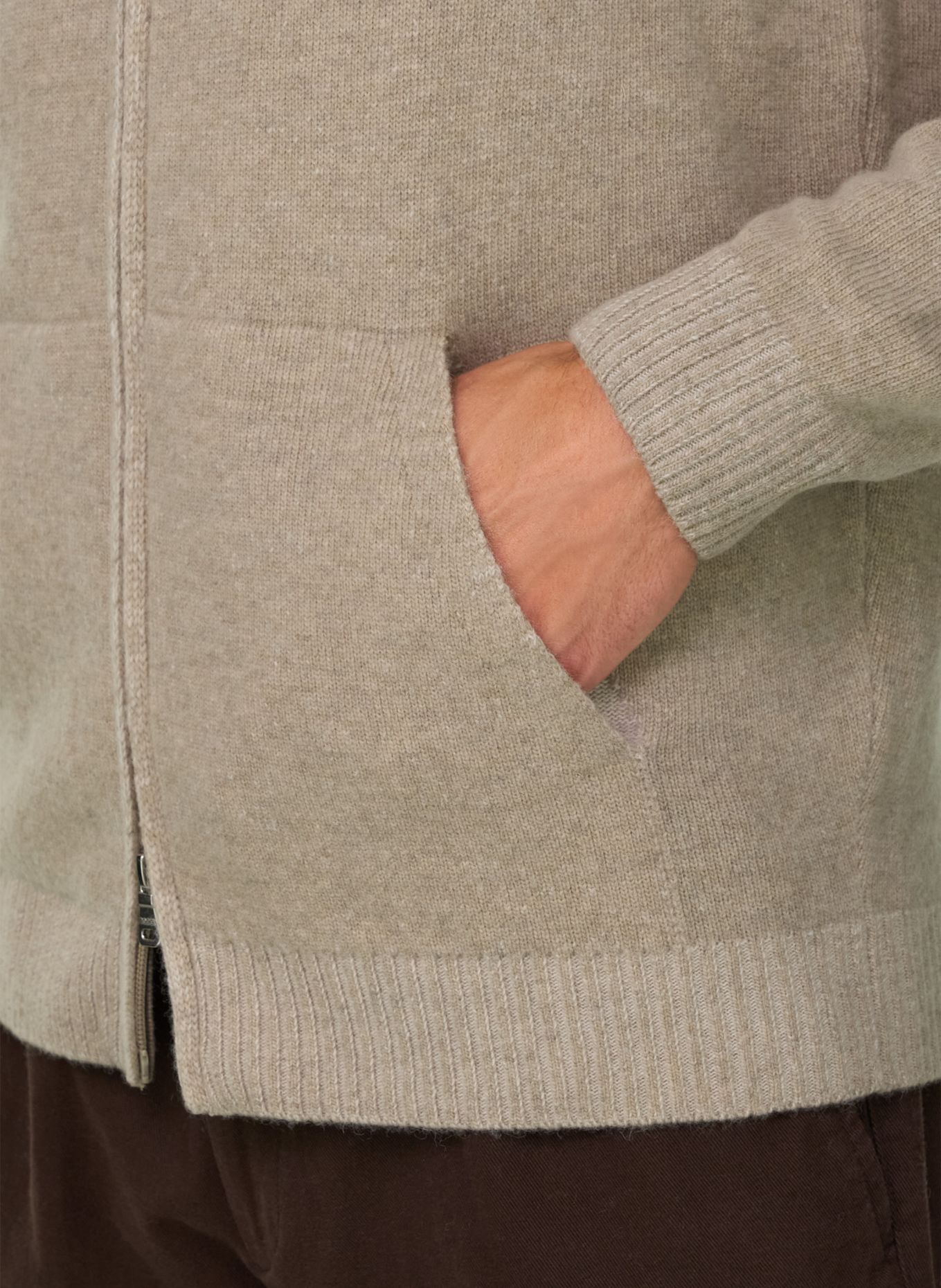 BOGGI MILANO Pullover: BEIGE
