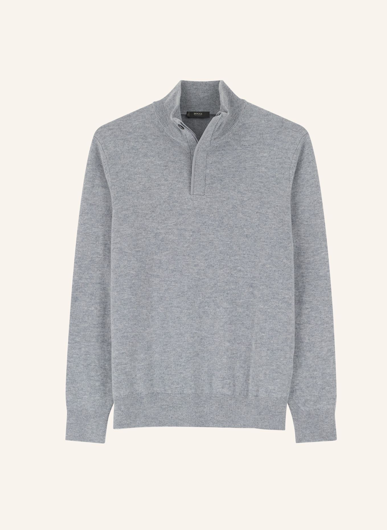 BOGGI MILANO Pullover: GRAU