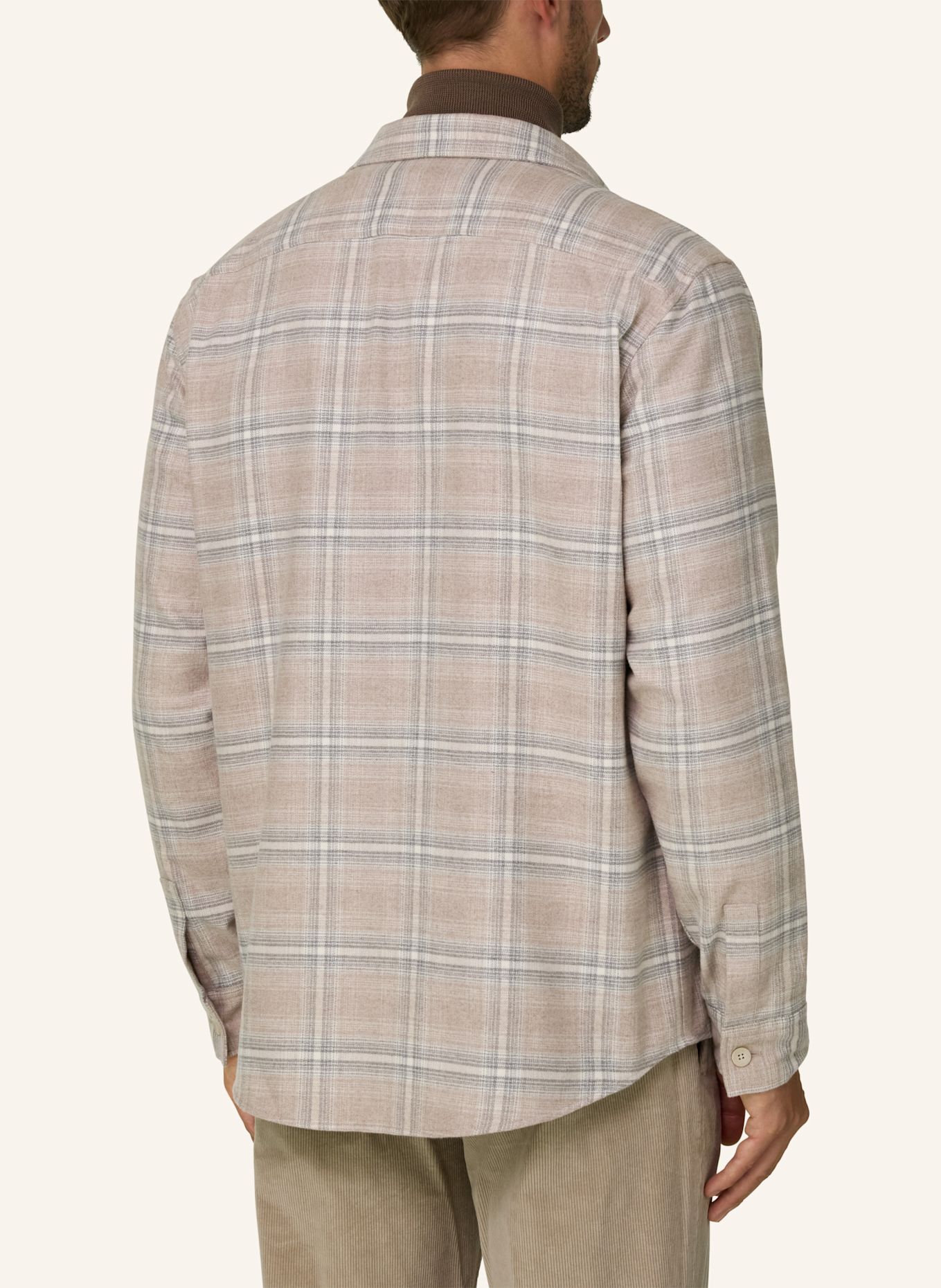 BOGGI MILANO Overshirt: BEIGE