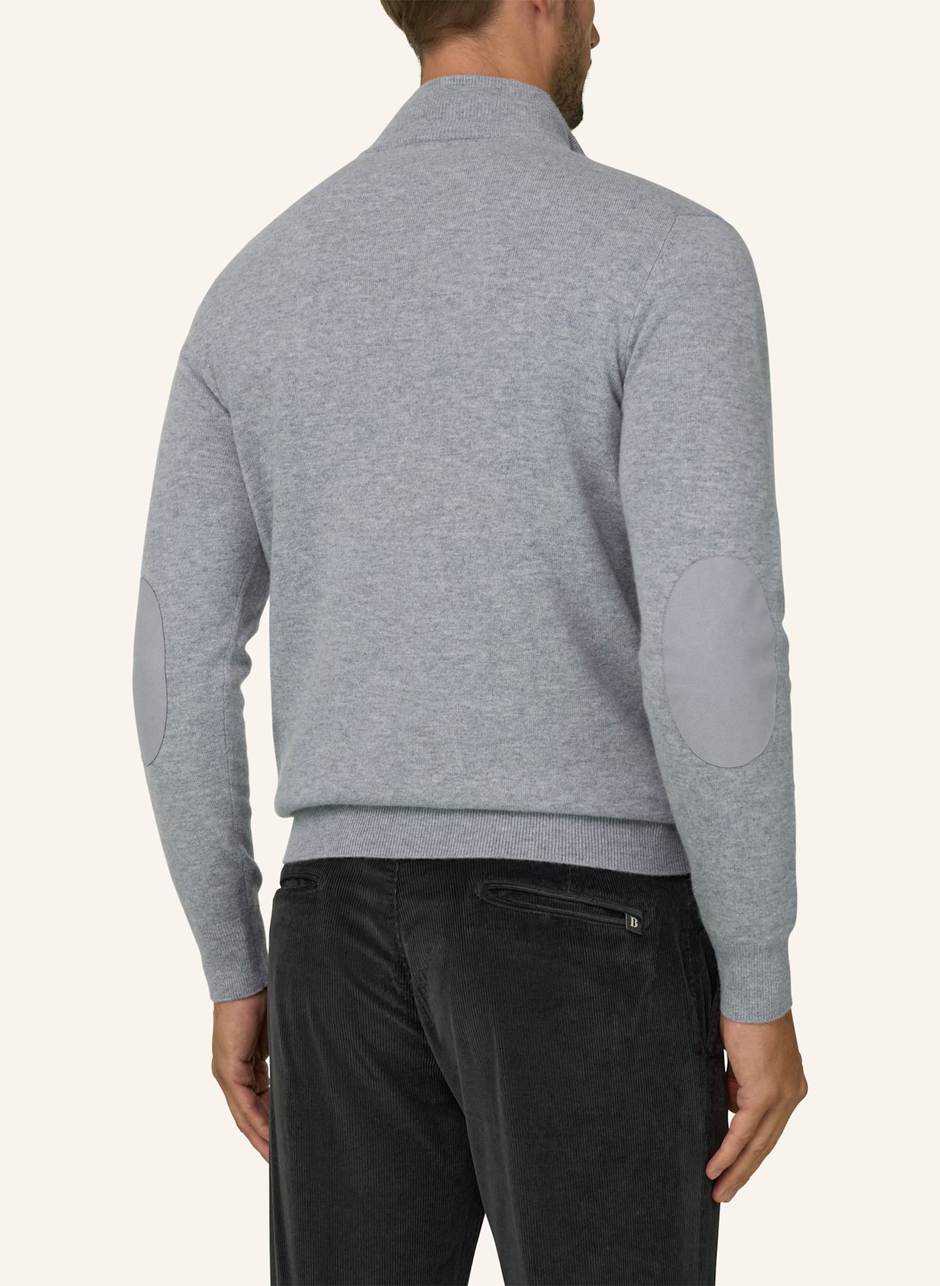 BOGGI MILANO Pullover: GRAU