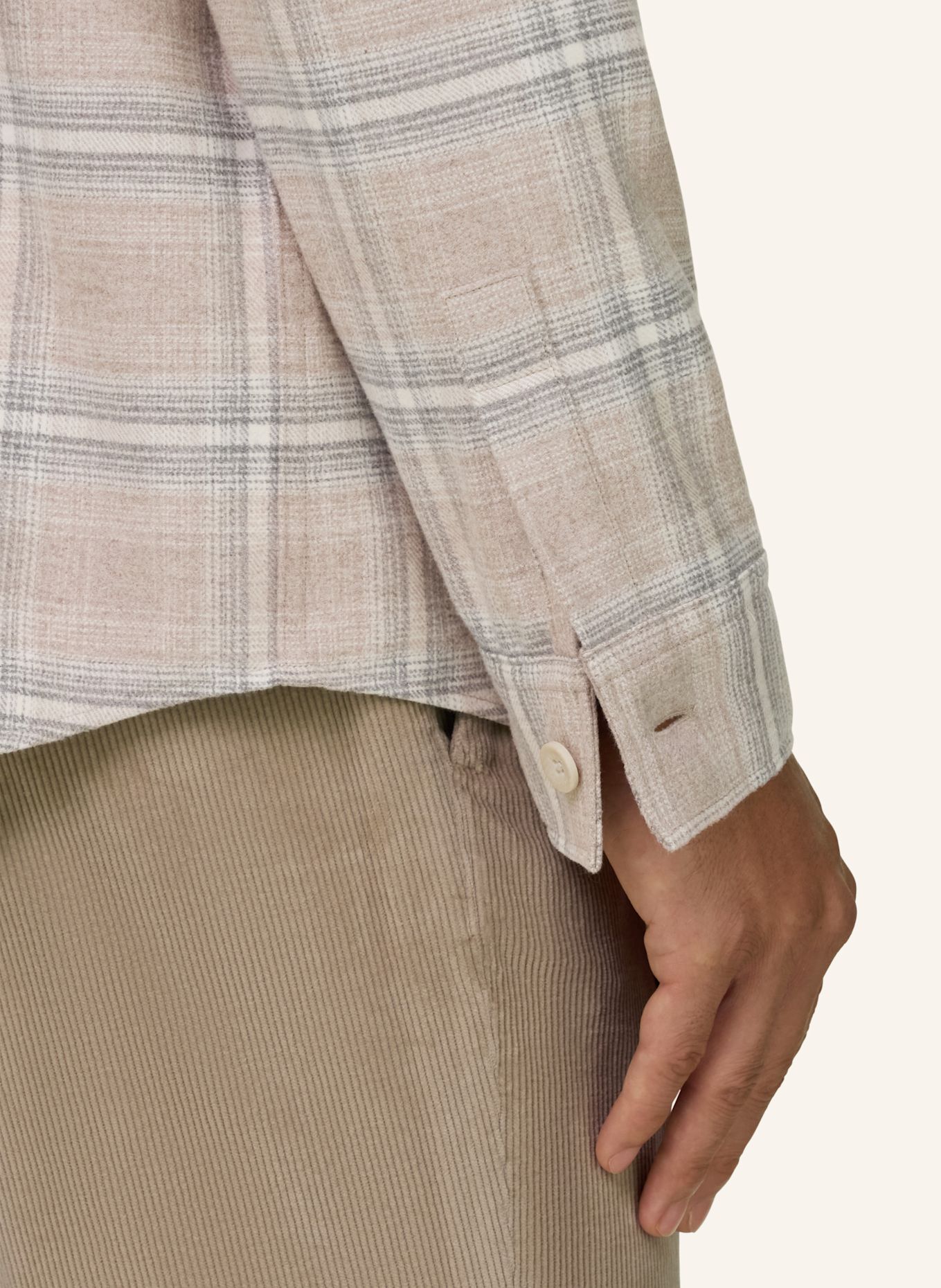 BOGGI MILANO Overshirt: BEIGE