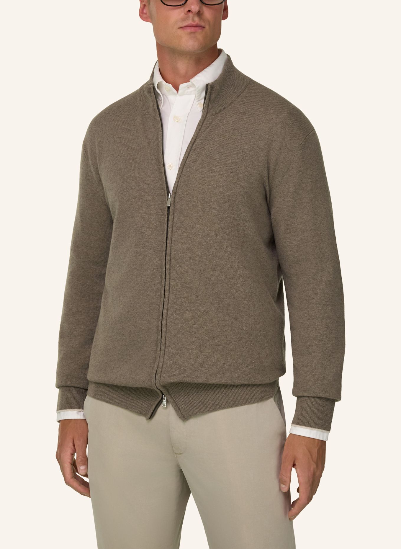BOGGI MILANO Pullover: BEIGE