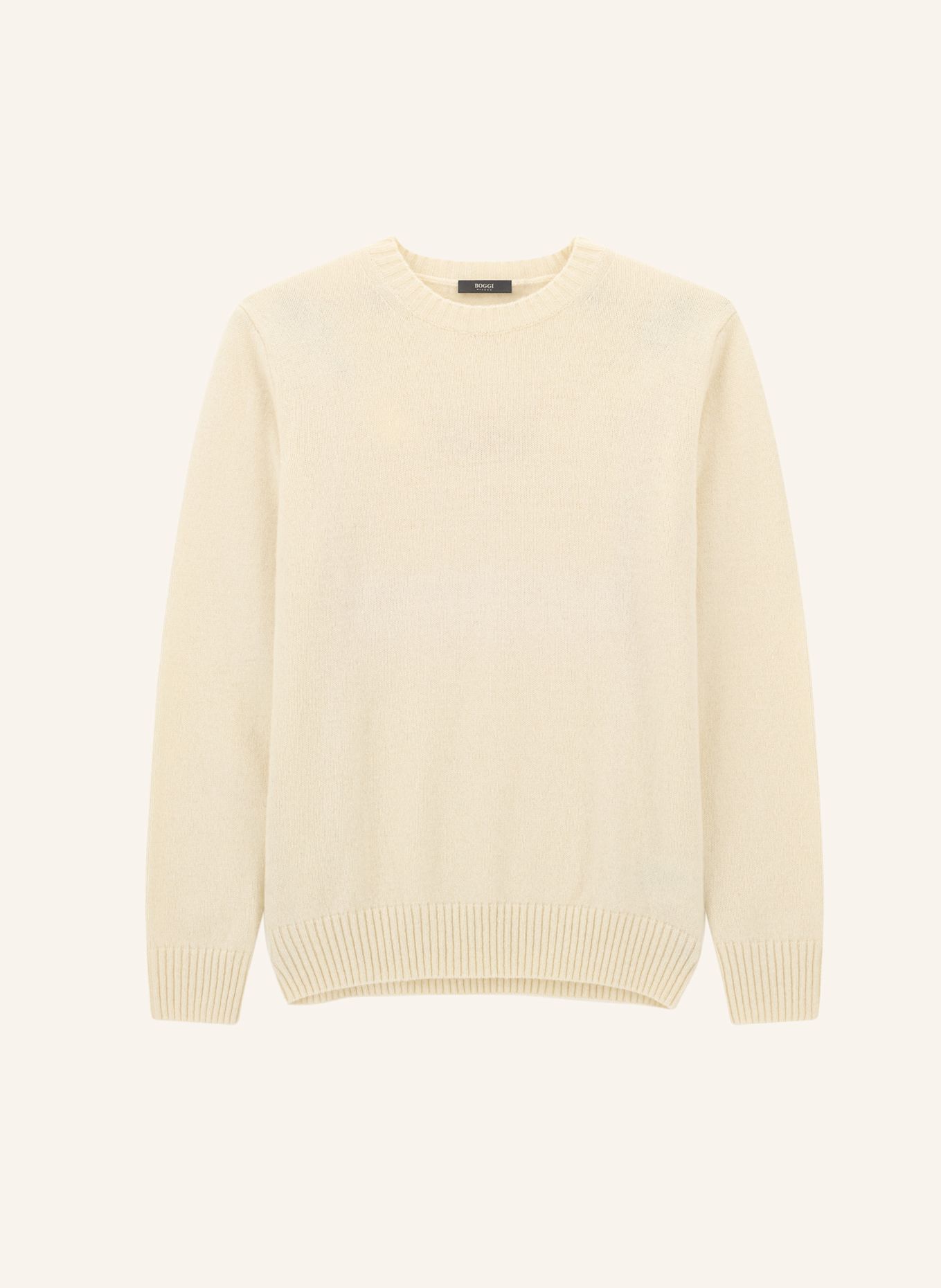 BOGGI MILANO Pullover: WEISS