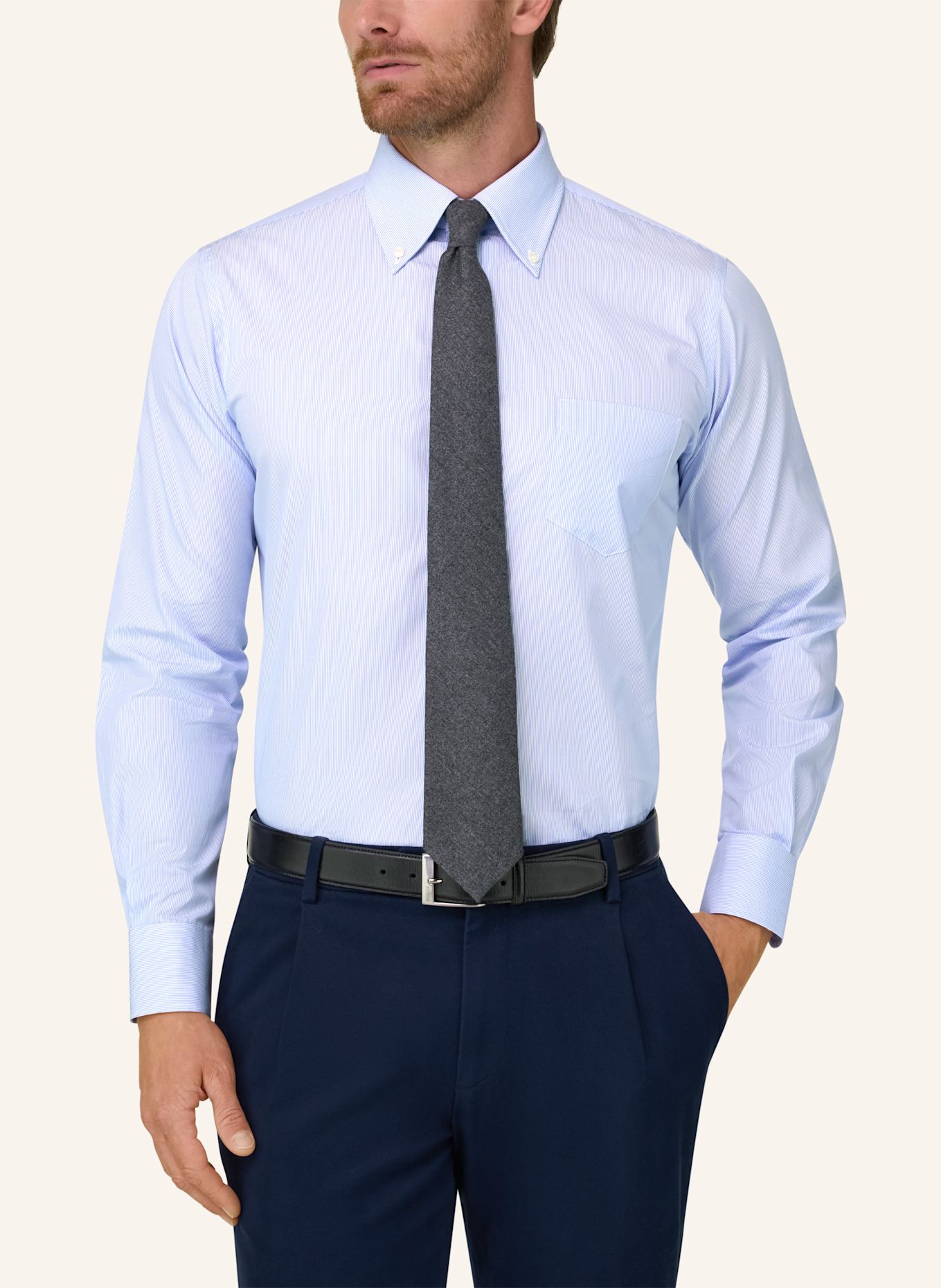 BOGGI MILANO Hemd: HELLBLAU