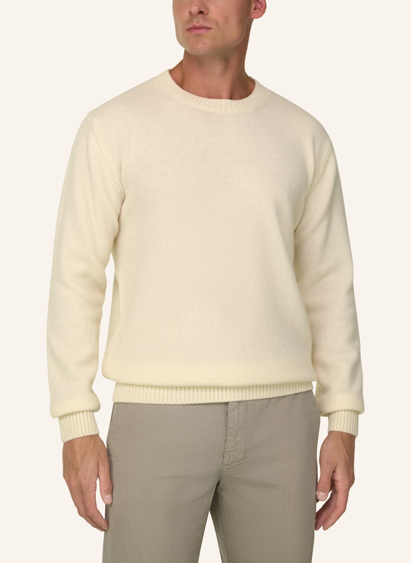 BOGGI MILANO Pullover: WEISS