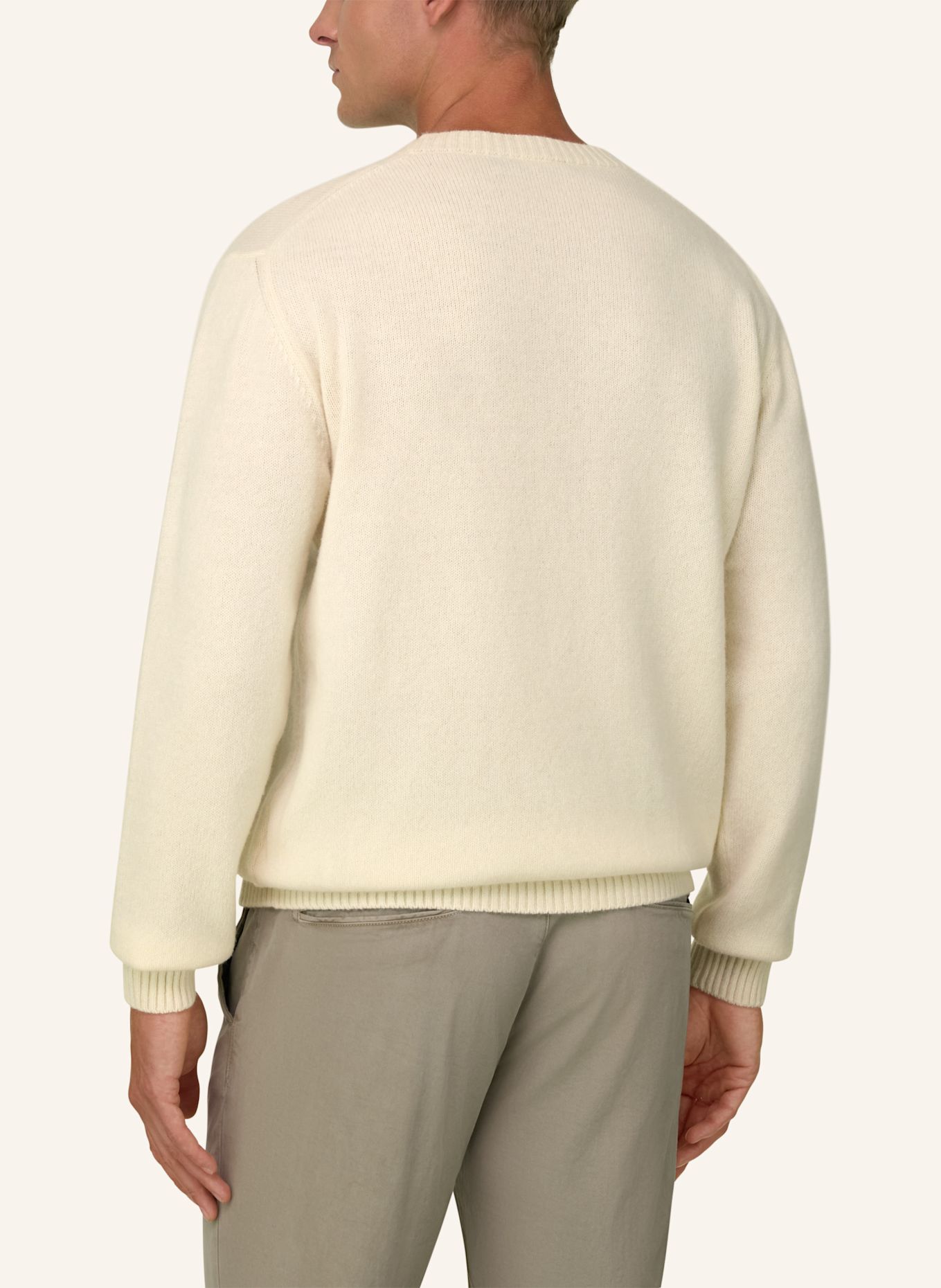 BOGGI MILANO Pullover: WEISS