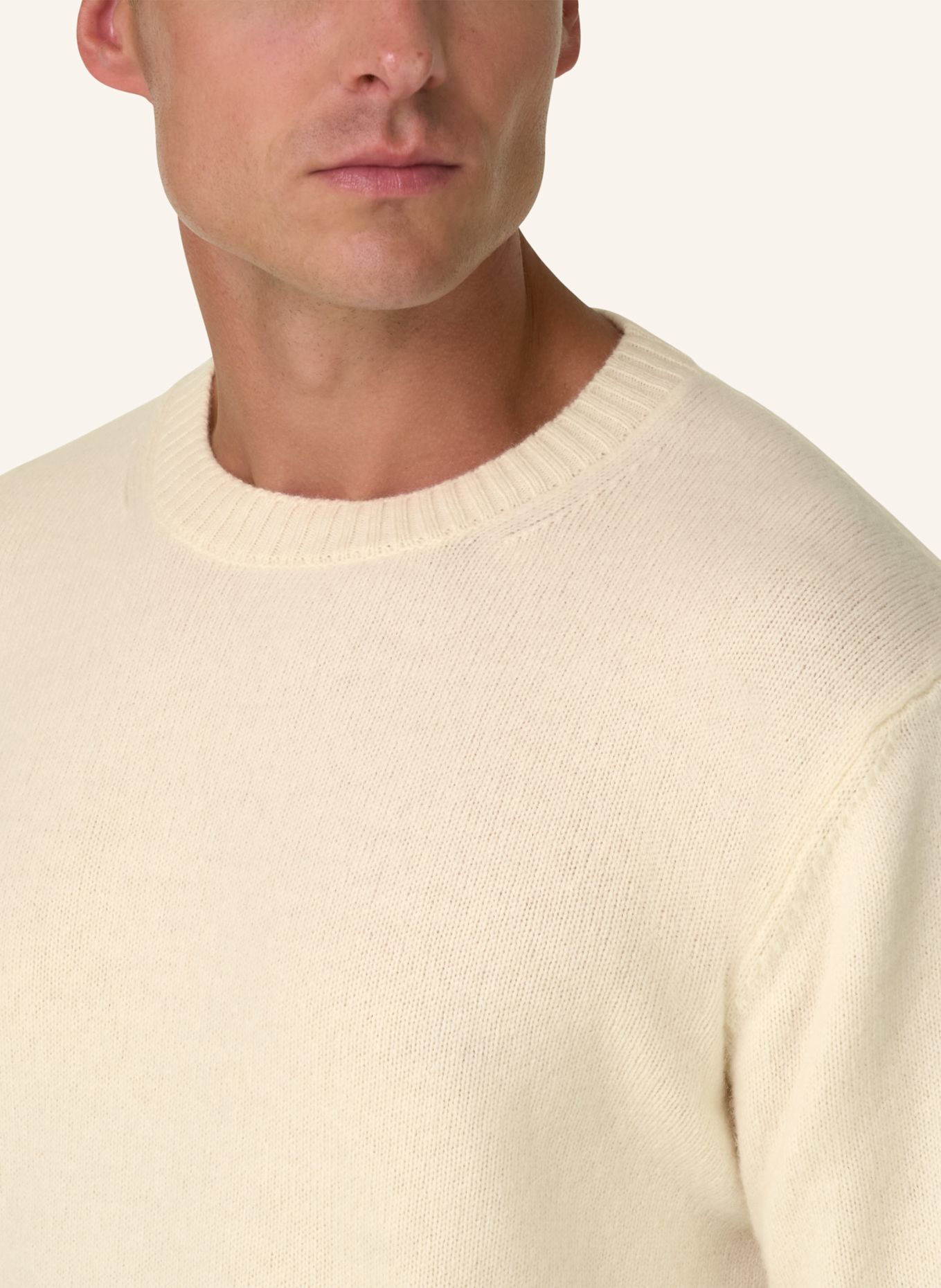 BOGGI MILANO Pullover: WEISS