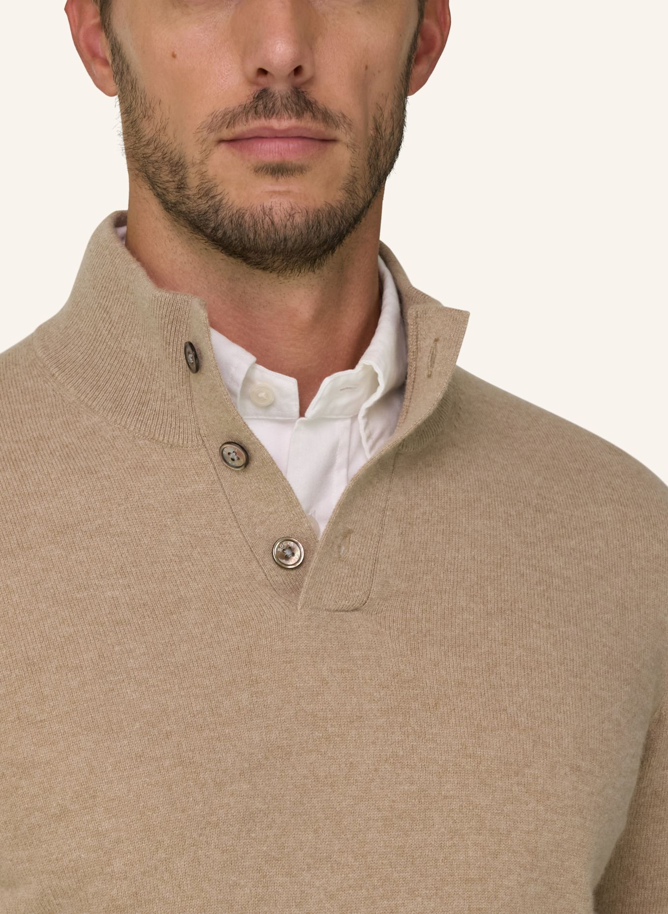 BOGGI MILANO Pullover: BEIGE