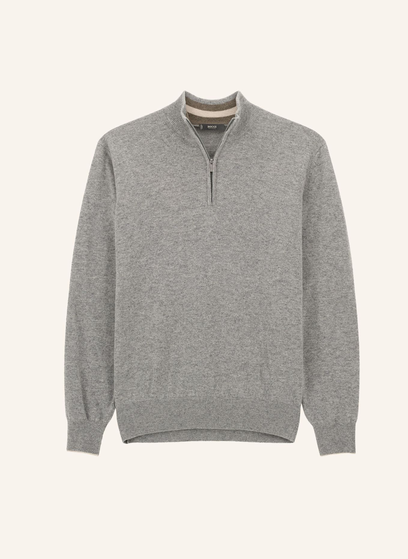 BOGGI MILANO Pullover: GRAU
