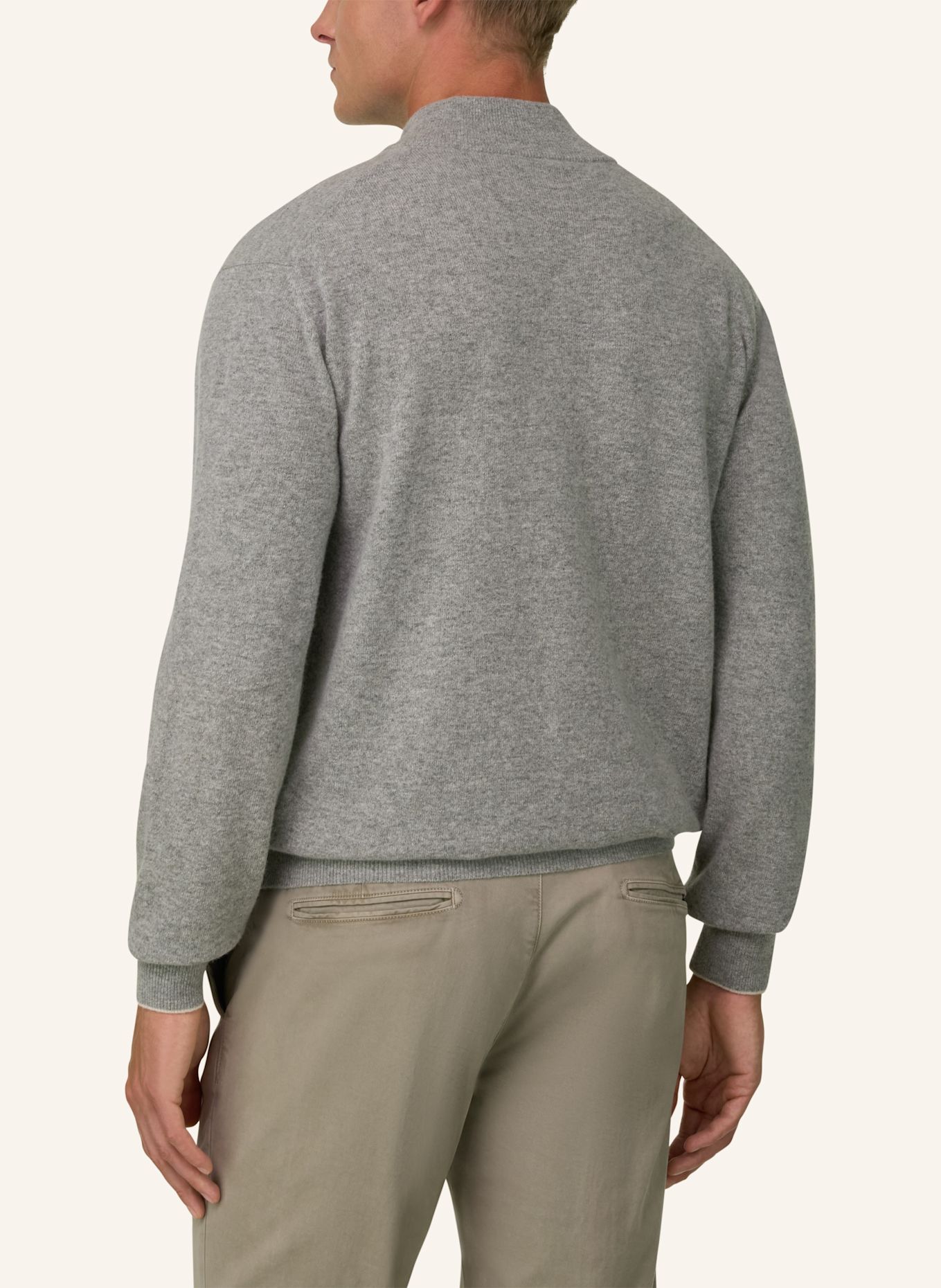 BOGGI MILANO Pullover: GRAU