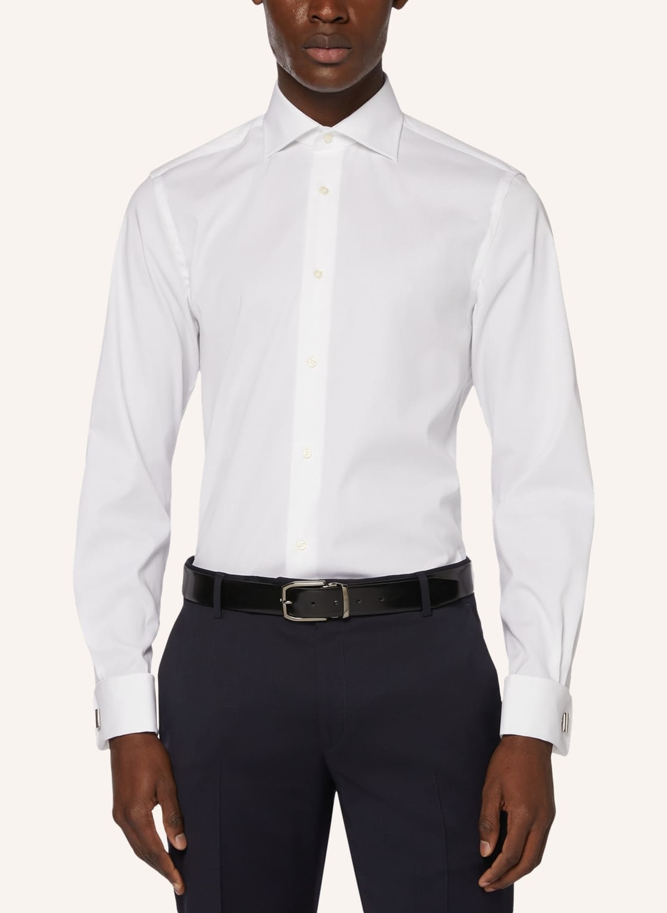 BOGGI MILANO Smoking-Hemd Slim Fit, Farbe: WEISS (Bild 9)