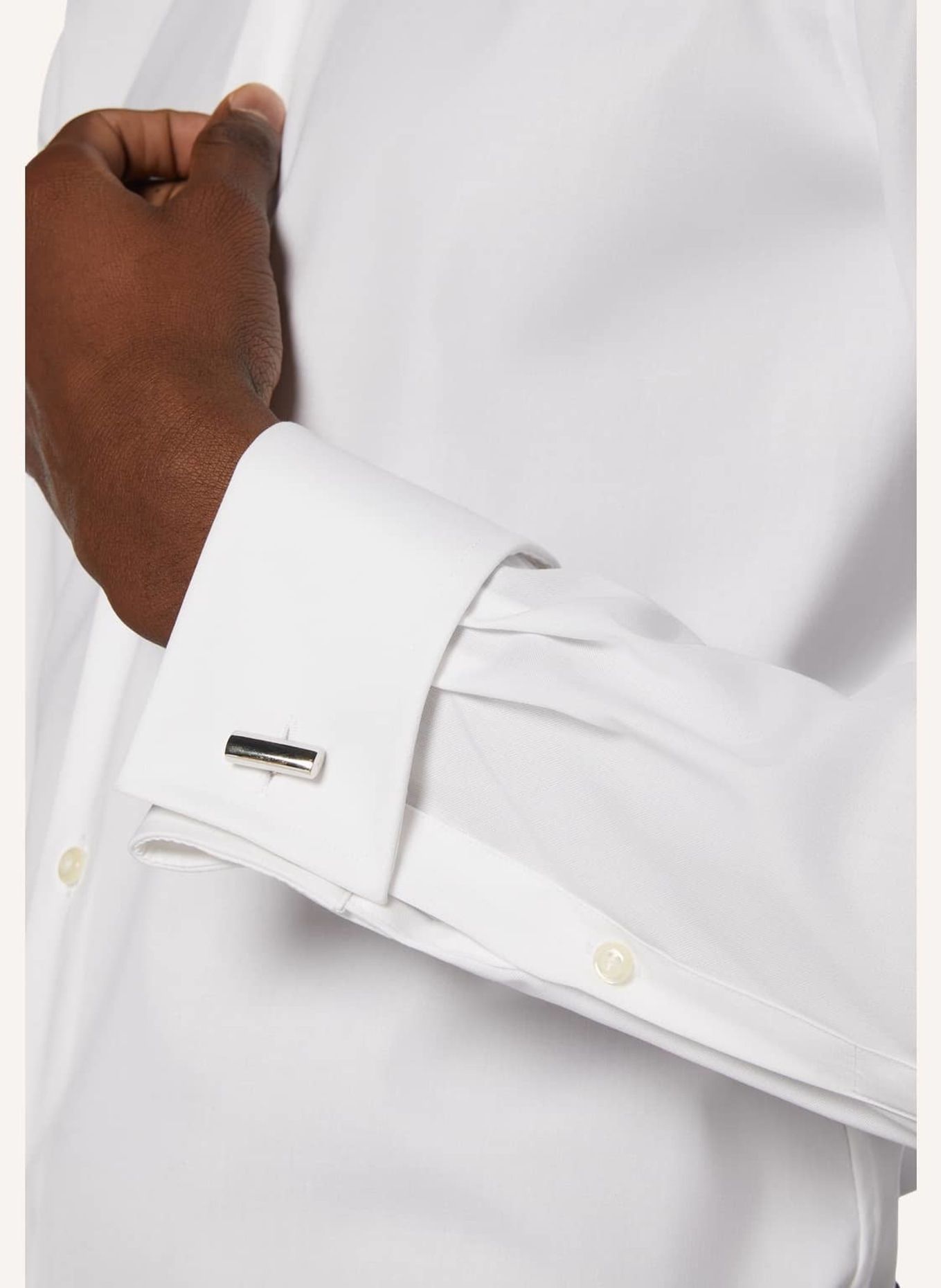 BOGGI MILANO Smoking-Hemd Slim Fit, Farbe: WEISS (Bild 5)