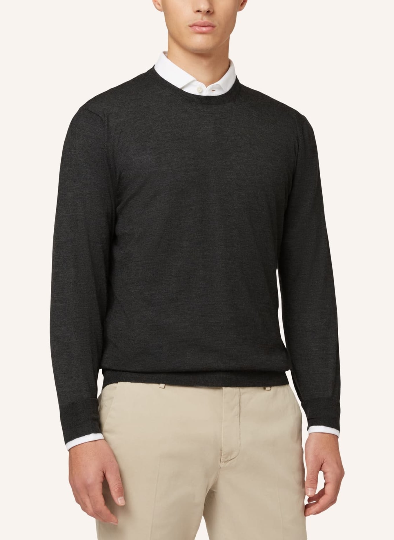 BOGGI MILANO Cashmere-Pullover, Farbe: GRAU (Bild 4)