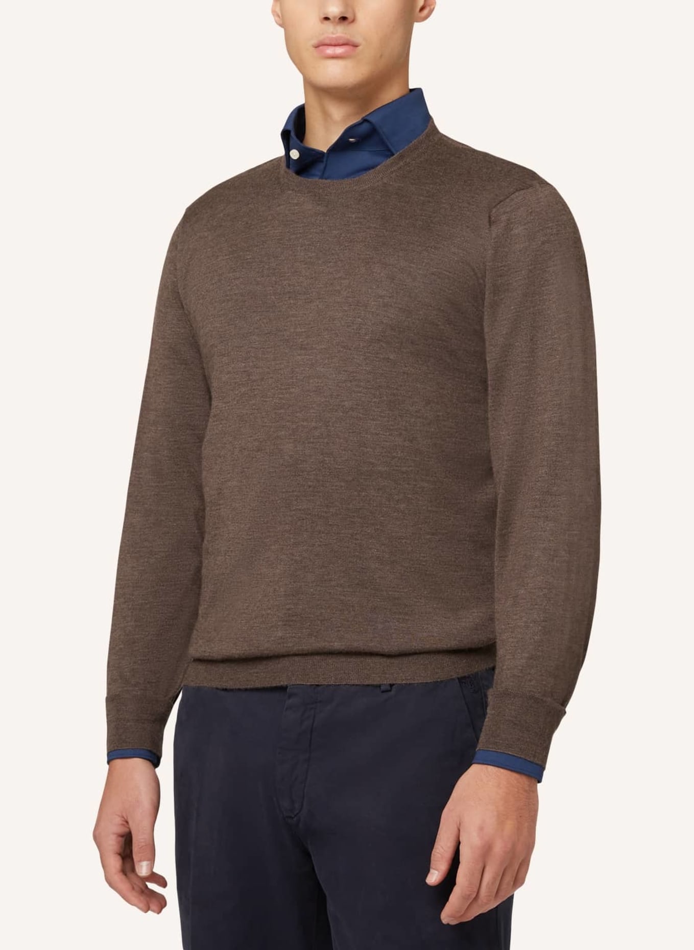 BOGGI MILANO Cashmere-Pullover, Farbe: BRAUN (Bild 4)