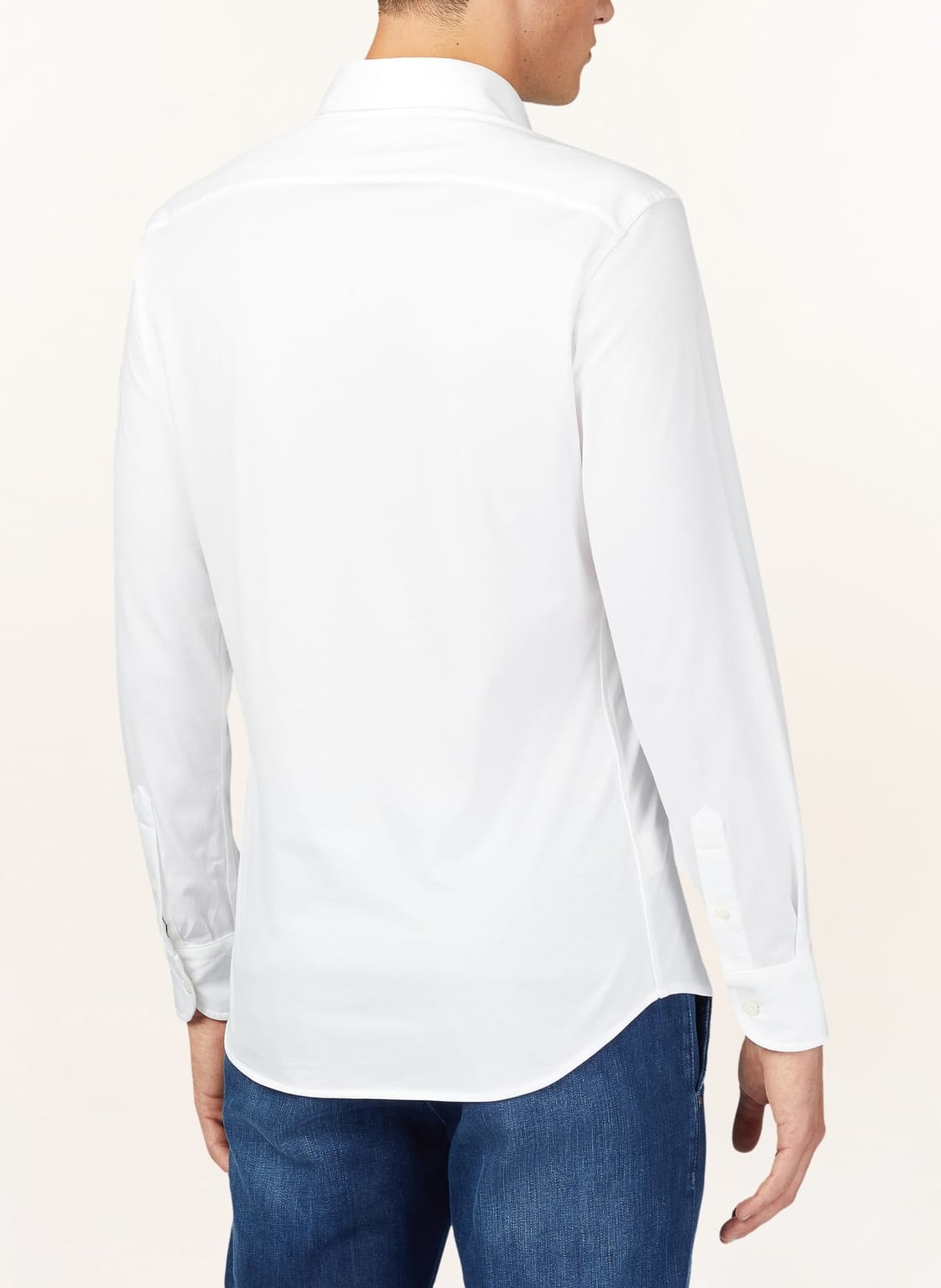BOGGI MILANO Jerseyhemd Slim Fit, Farbe: WEISS (Bild 2)