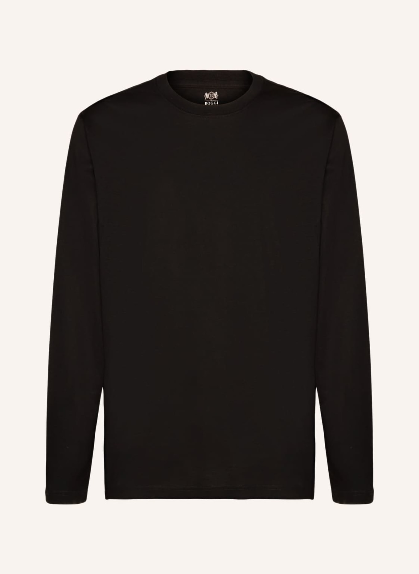 BOGGI MILANO Longsleeve, Farbe: SCHWARZ (Bild 1)